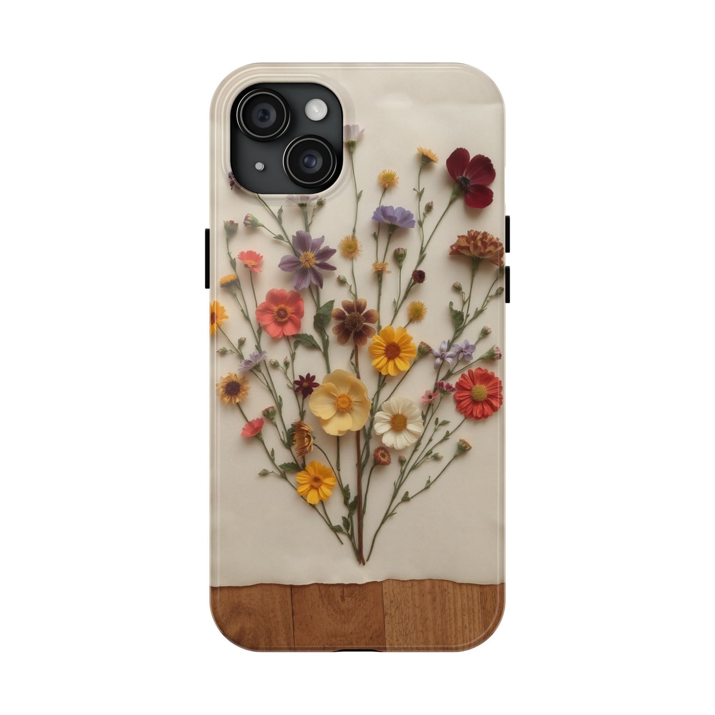 Floral Tough Phone Case - Durable Protection with Nature-Inspired Design