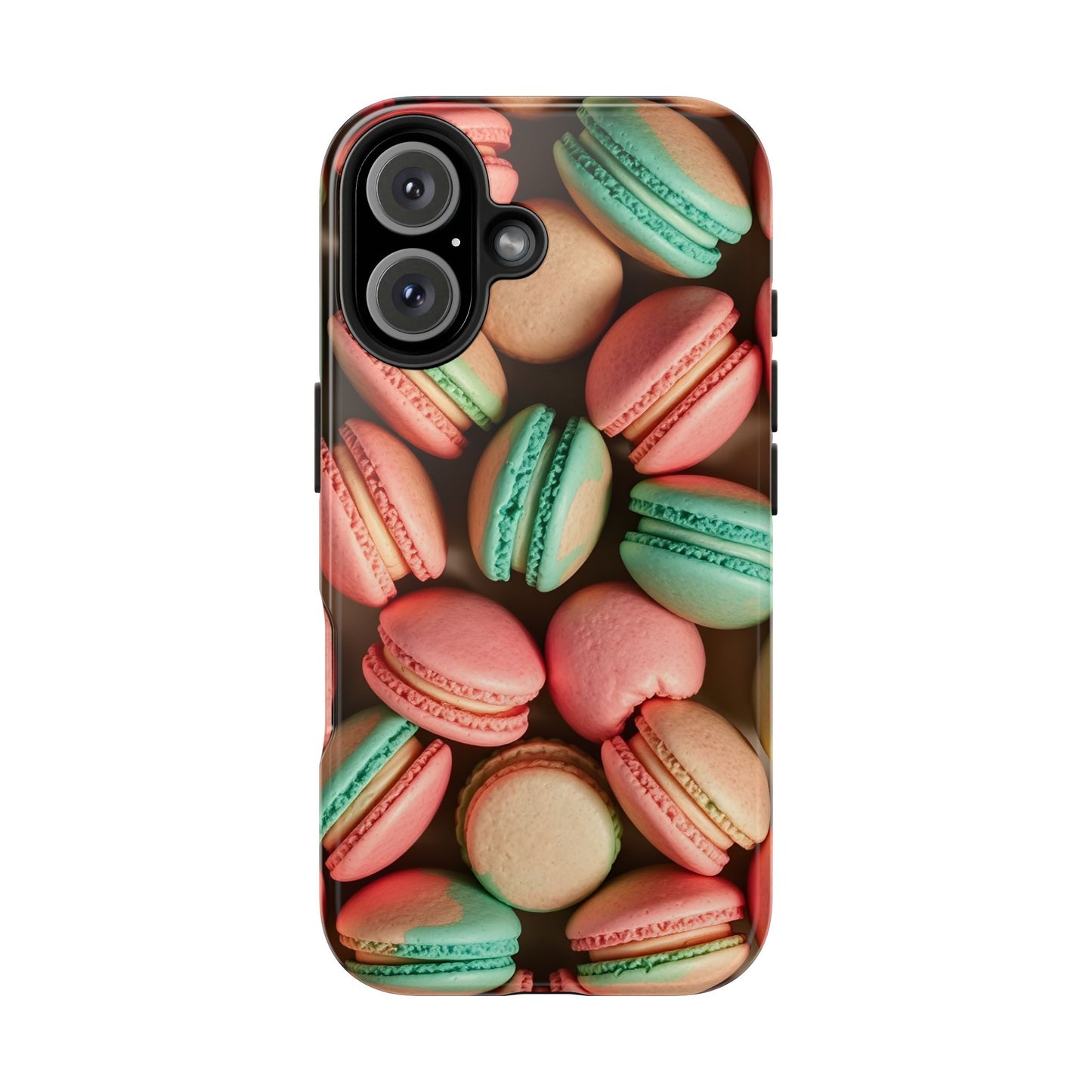 Colorful Tasty Macarons Tough Phone Case - Durable Protection with Sweet Aesthetic - for iPhone
