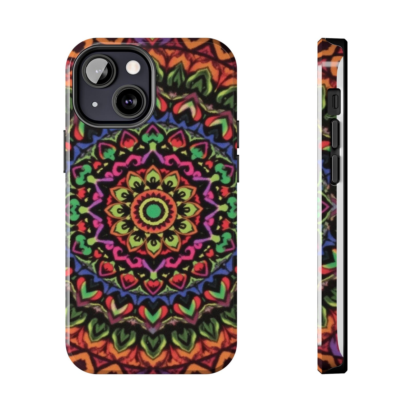 Colorful Mandala Tough Phone Case - Vibrant Designs for Trendy Protection - for iPhone