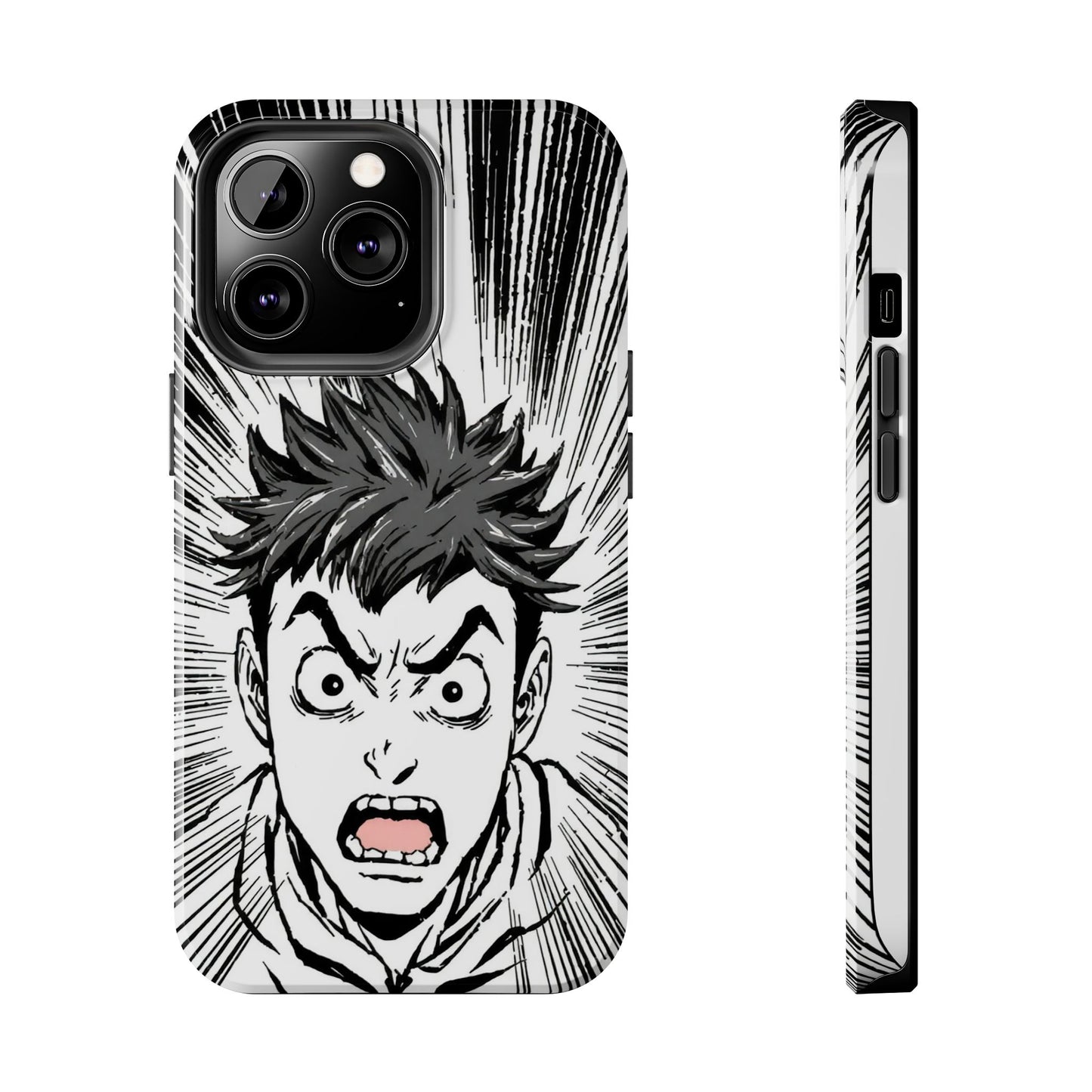 Intense Graphic Phone Case - Tough Design for Anime Fans