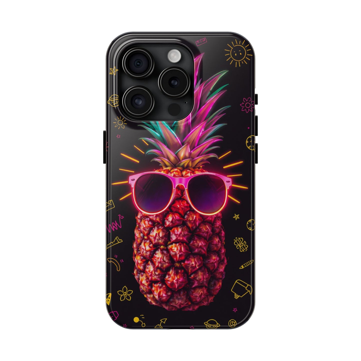 Tough Pineapple Phone Case - Cool, Vibrant Design Perfect for Summer Vibes
