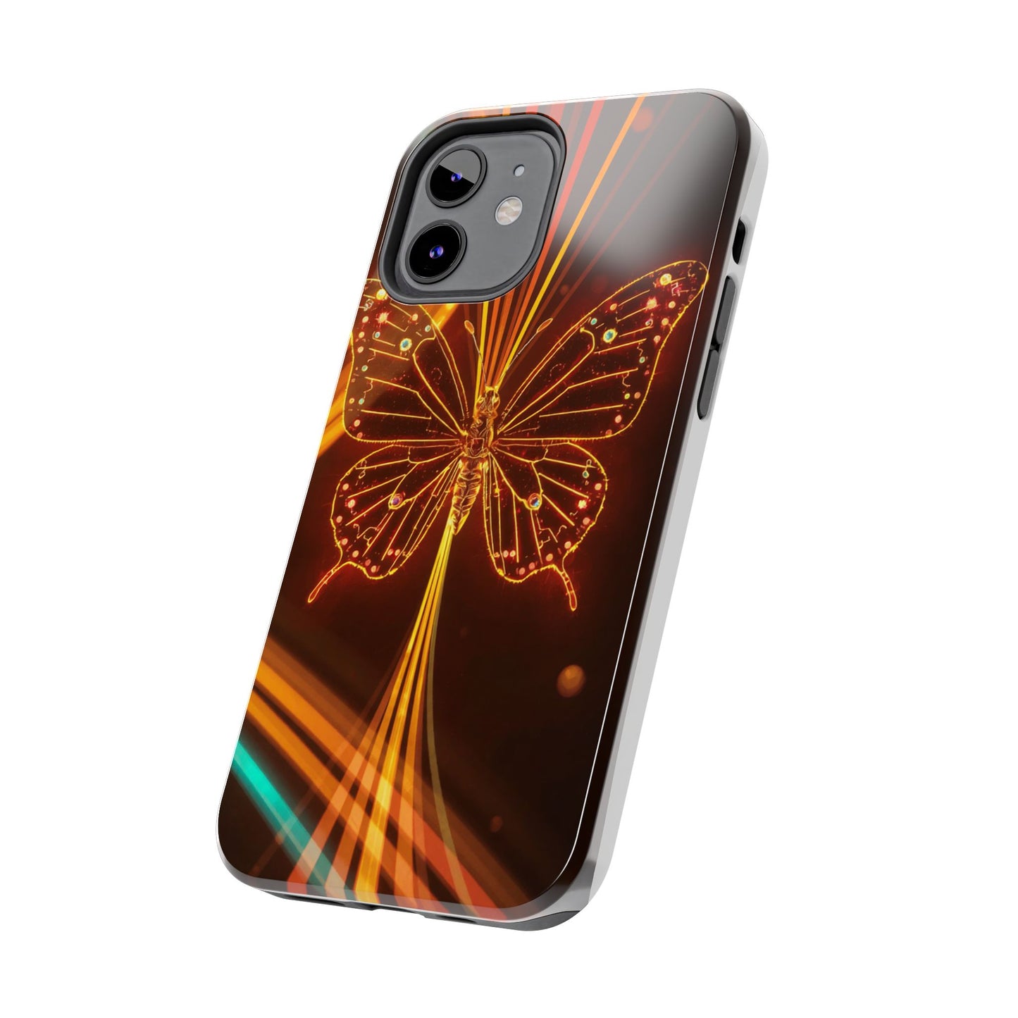Elegant Butterfly Tough Phone Case - Stylish Protection for Nature Lovers
