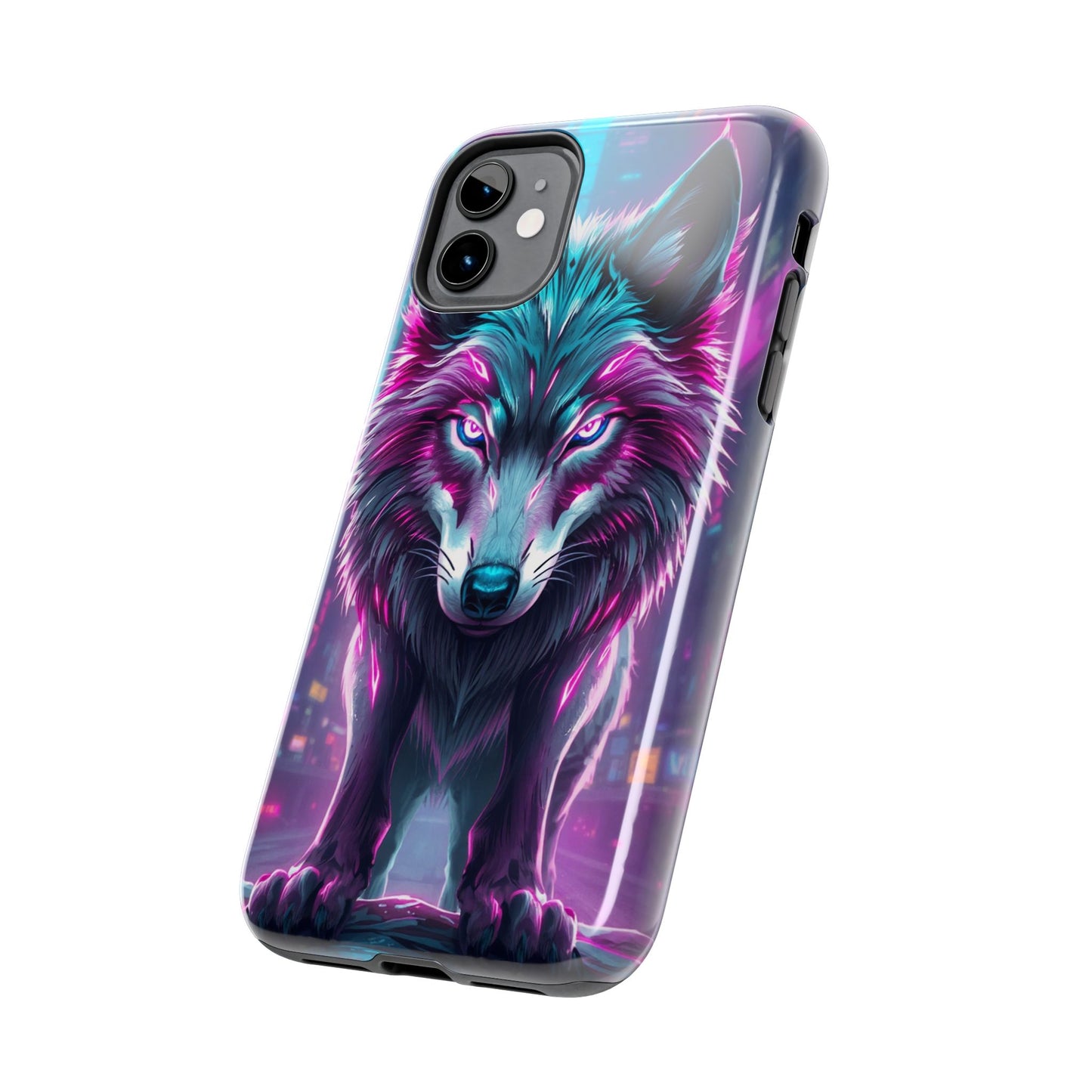 Fierce Wolf Phone Case - Tough & Vibrant Design for Animal Lovers
