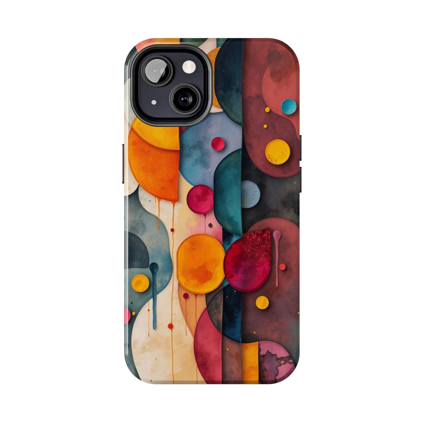 Artistic Tough Phone Cases - Colorful Abstract Design for Trendy Protection - for iPhone