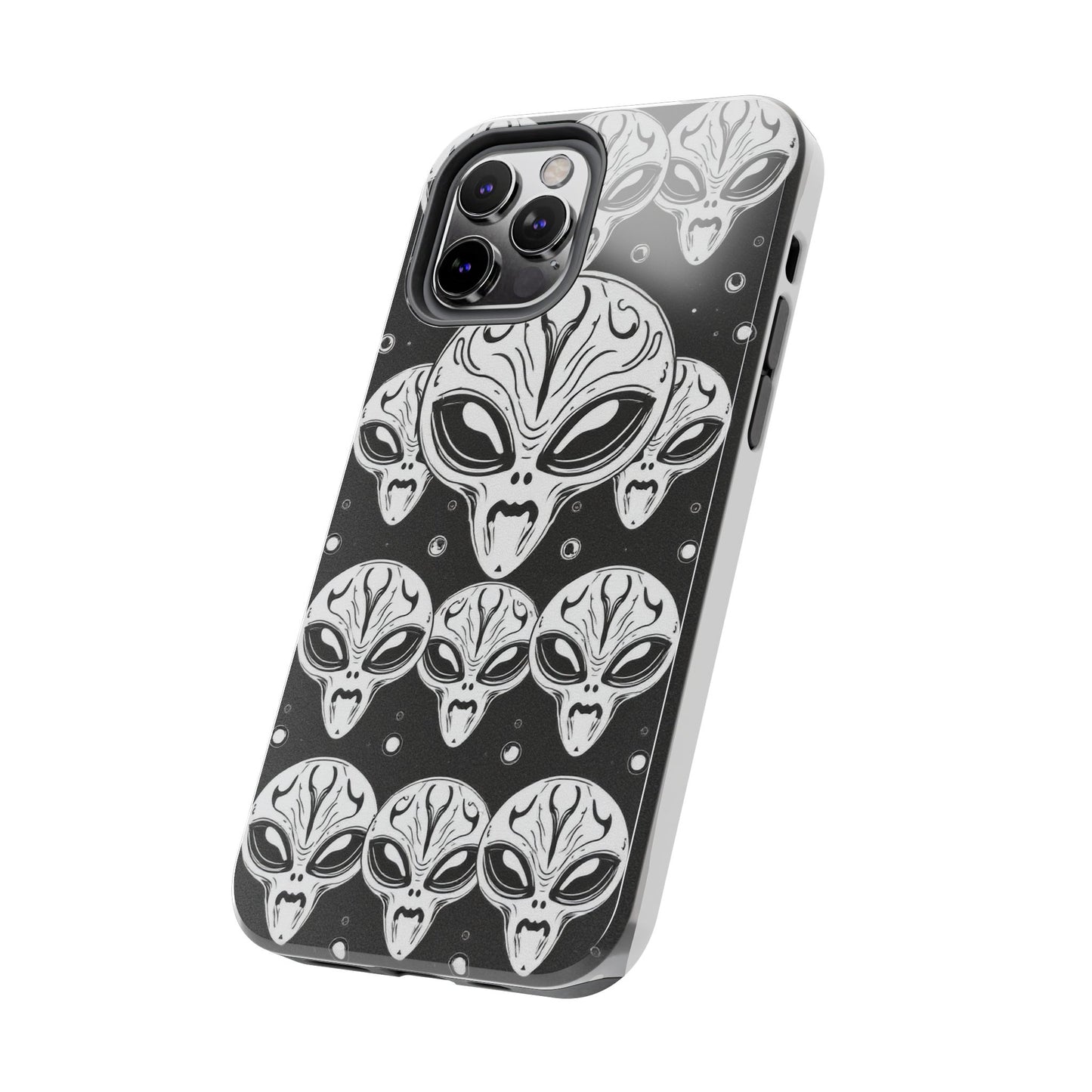 Alien Pattern Tough Phone Case - Durable Protection with Out-of-This-World Design