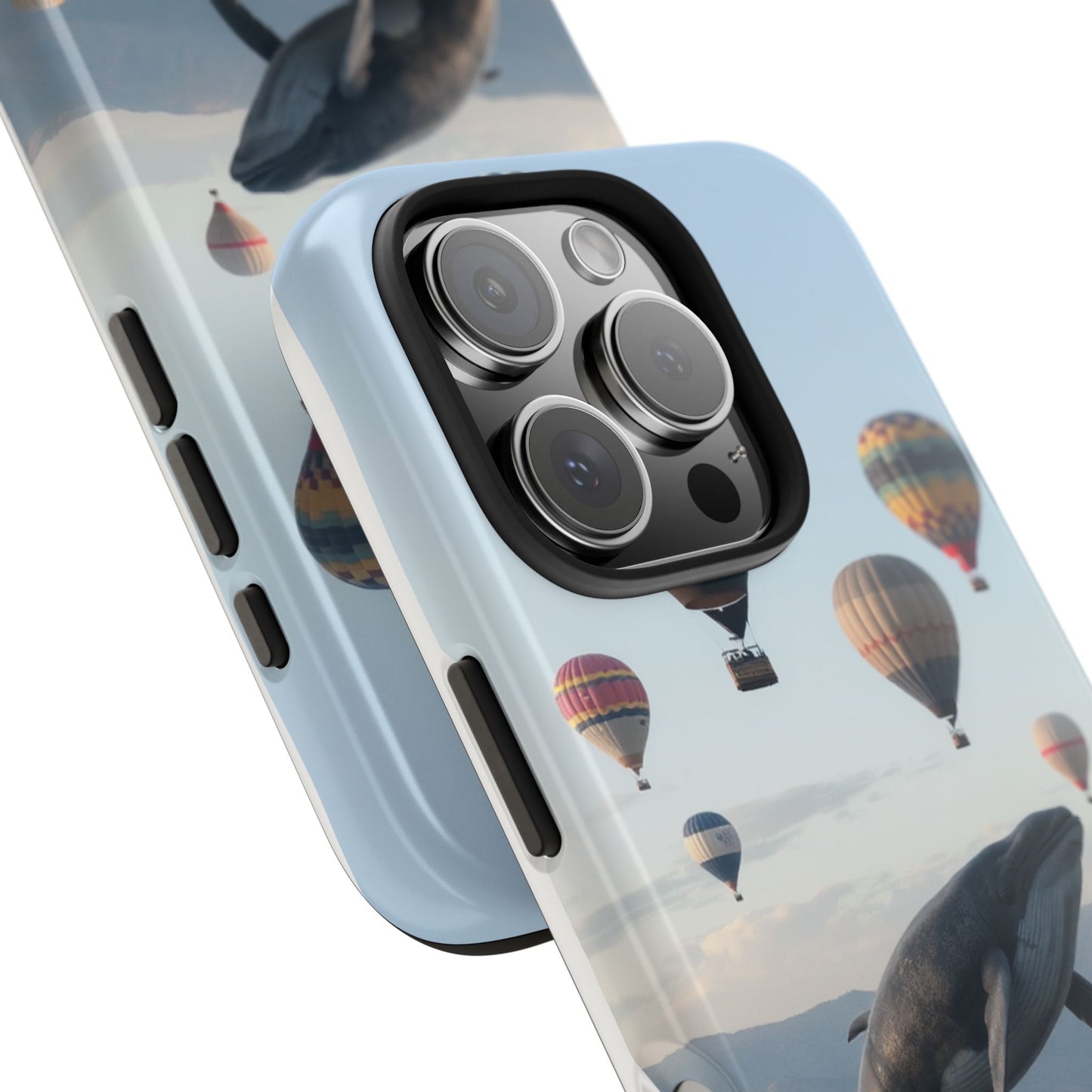 Whale Hot Air Balloon Tough Phone Case - Adventure & Nature Lovers