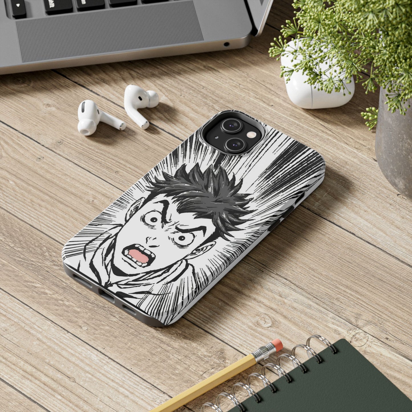 Intense Graphic Phone Case - Tough Design for Anime Fans