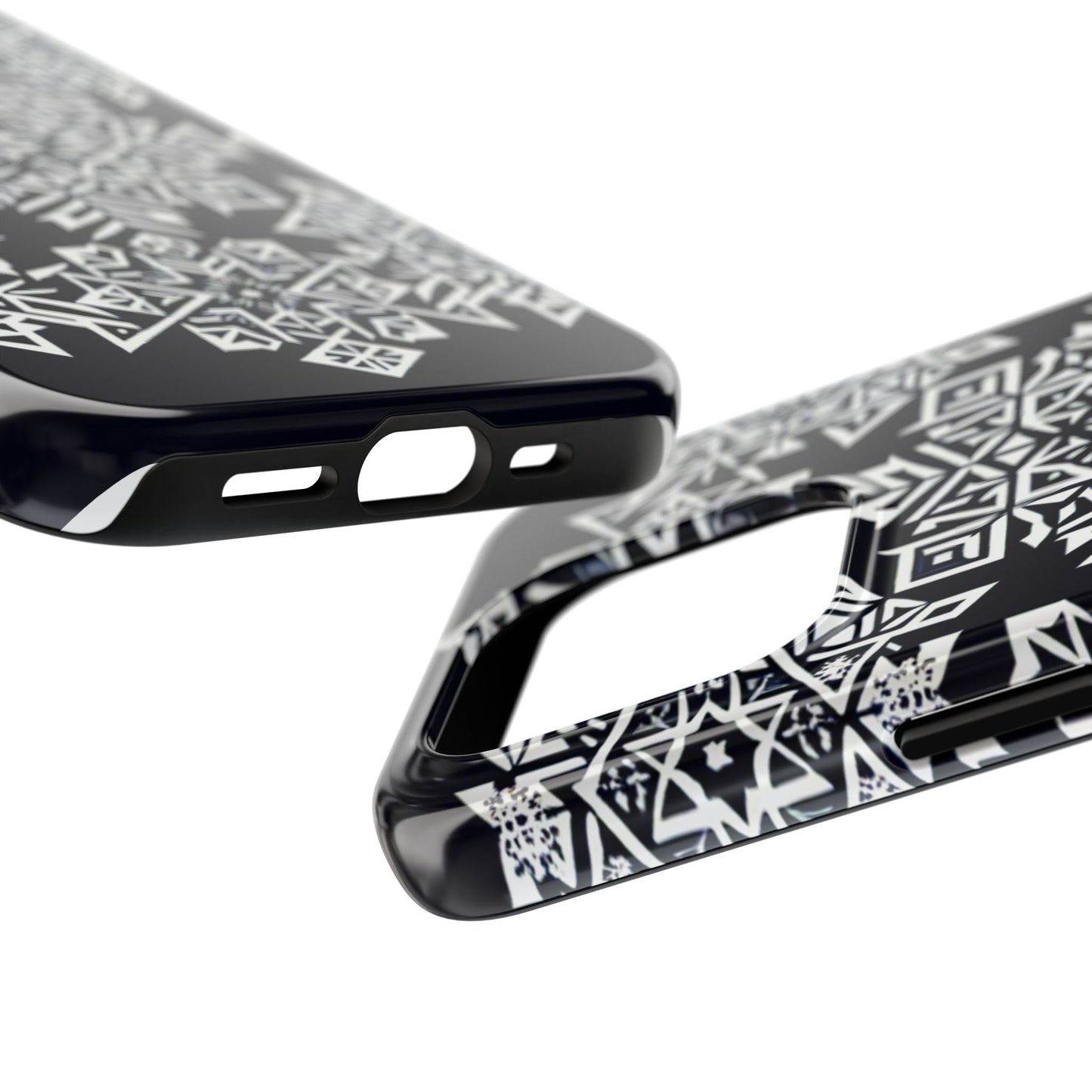 Winter Wonderland Tough Phone Case - Digital Snowflake - for iPhone