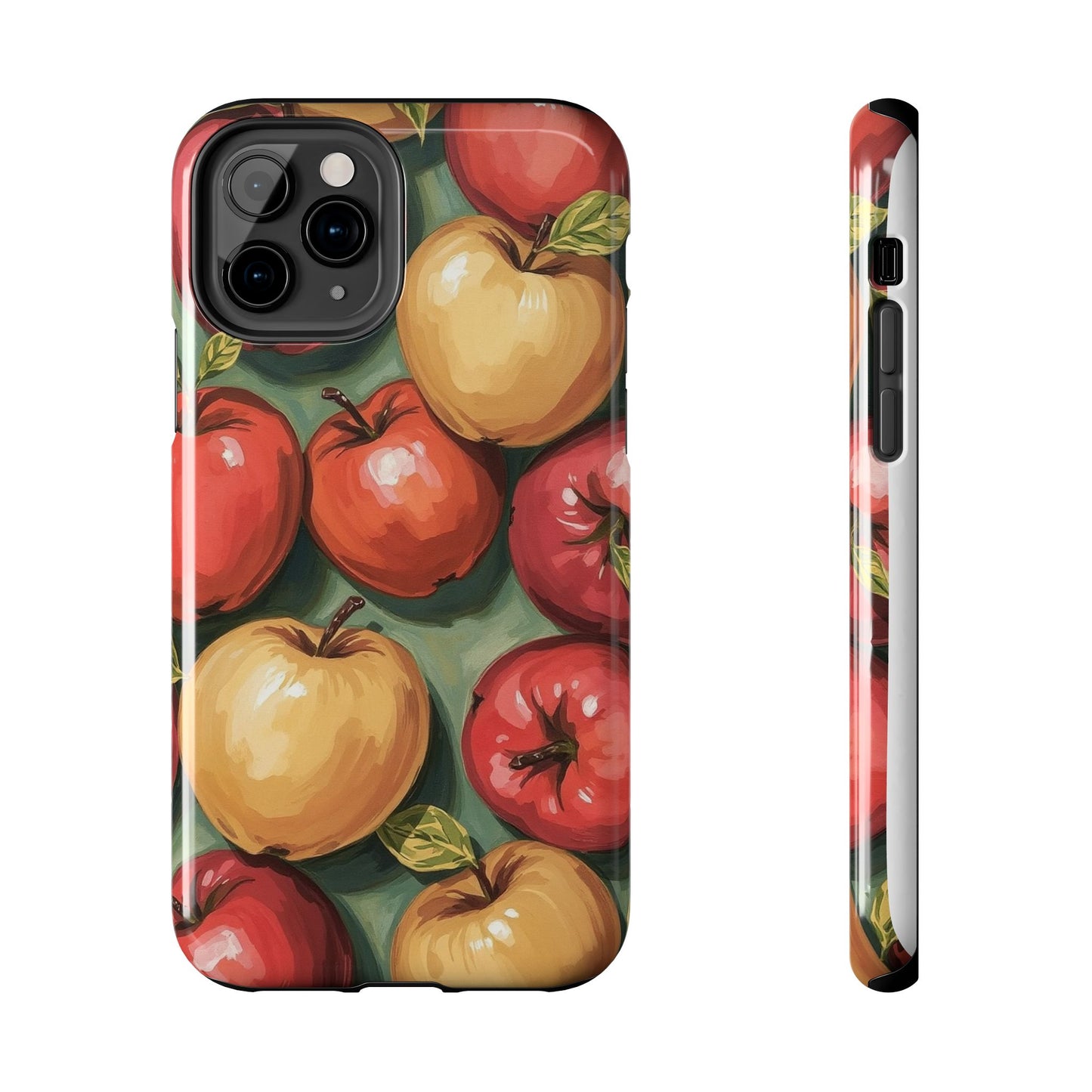 Colorful Painted Apples Art Tough Phone Case - Durable & Stylish Protection - for iPhone
