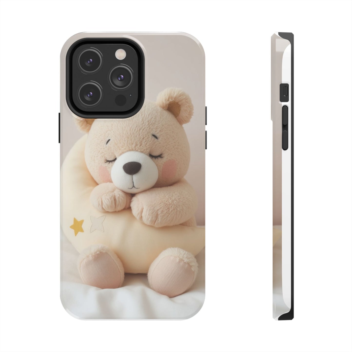 Cute Bear Tough Phone Case - Adorable Baby Animal Design for Kids & Adults