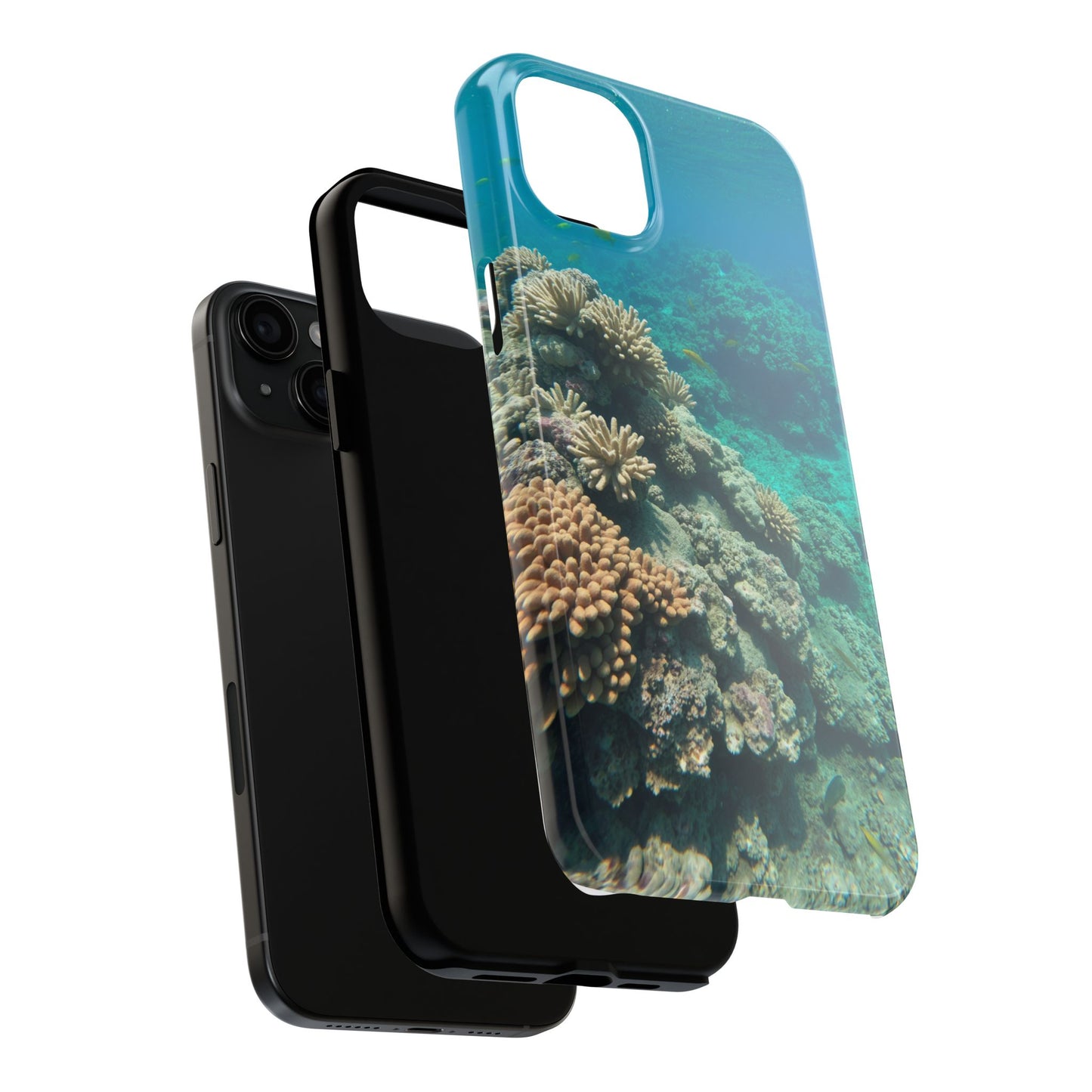 Coral Reef Tough Phone Case - Ocean Vibes Protection for Adventure Lovers