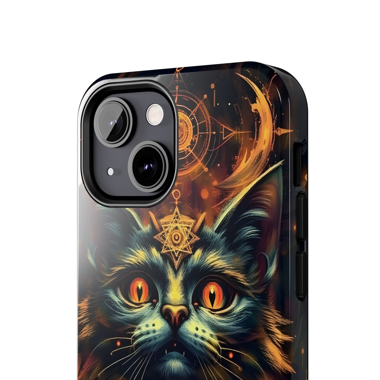 Mystical Cat Queen Tough Phone Case – Unique Protection for Cat Lovers - for iPhone