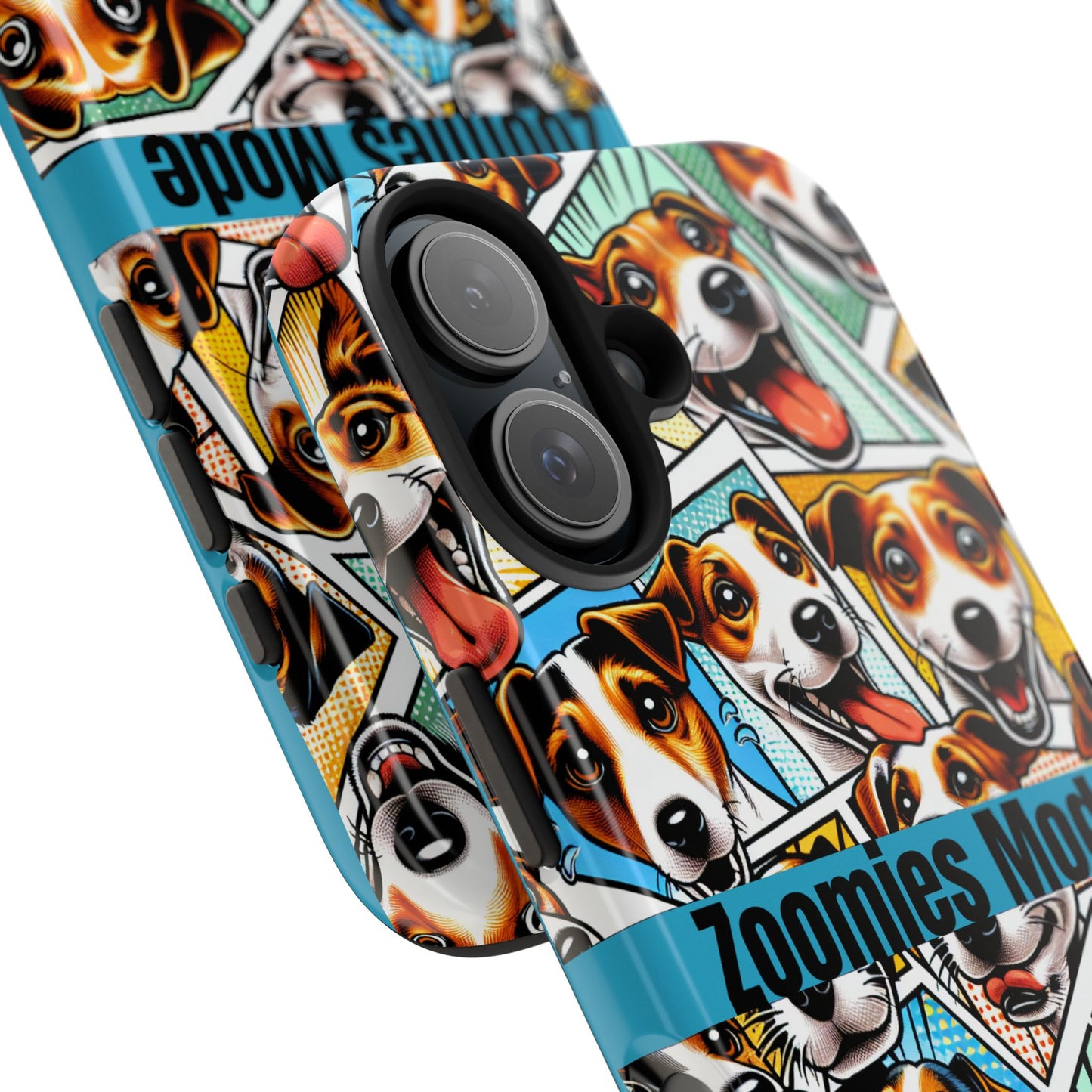 Zoomies Mode Jack Russell Tough Phone Case - Fun Dog Design Case for iPhone