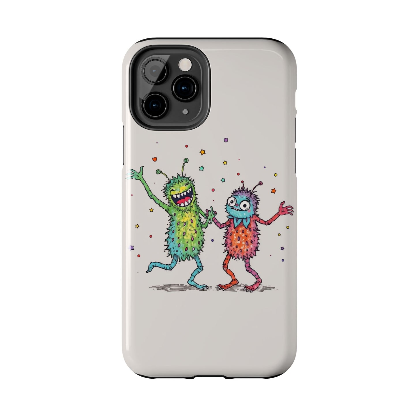 Colorful Monster Tough Phone Case - Fun and Playful Design