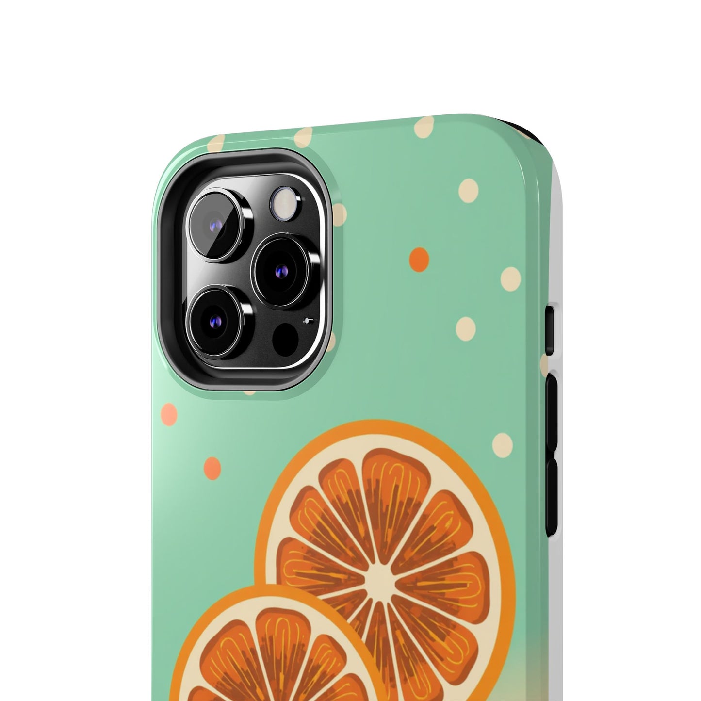 Citrus Vibe Tough Phone Case - Fun Orange Slice Design