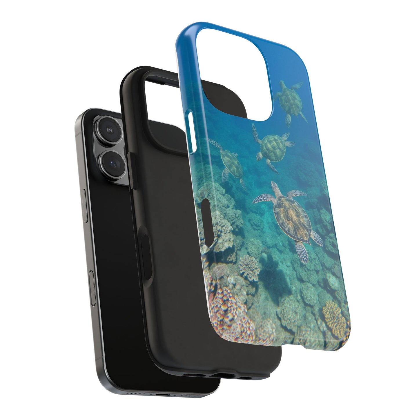 Ocean Turtle Tough Phone Cases - Durable Protection with Marine Art