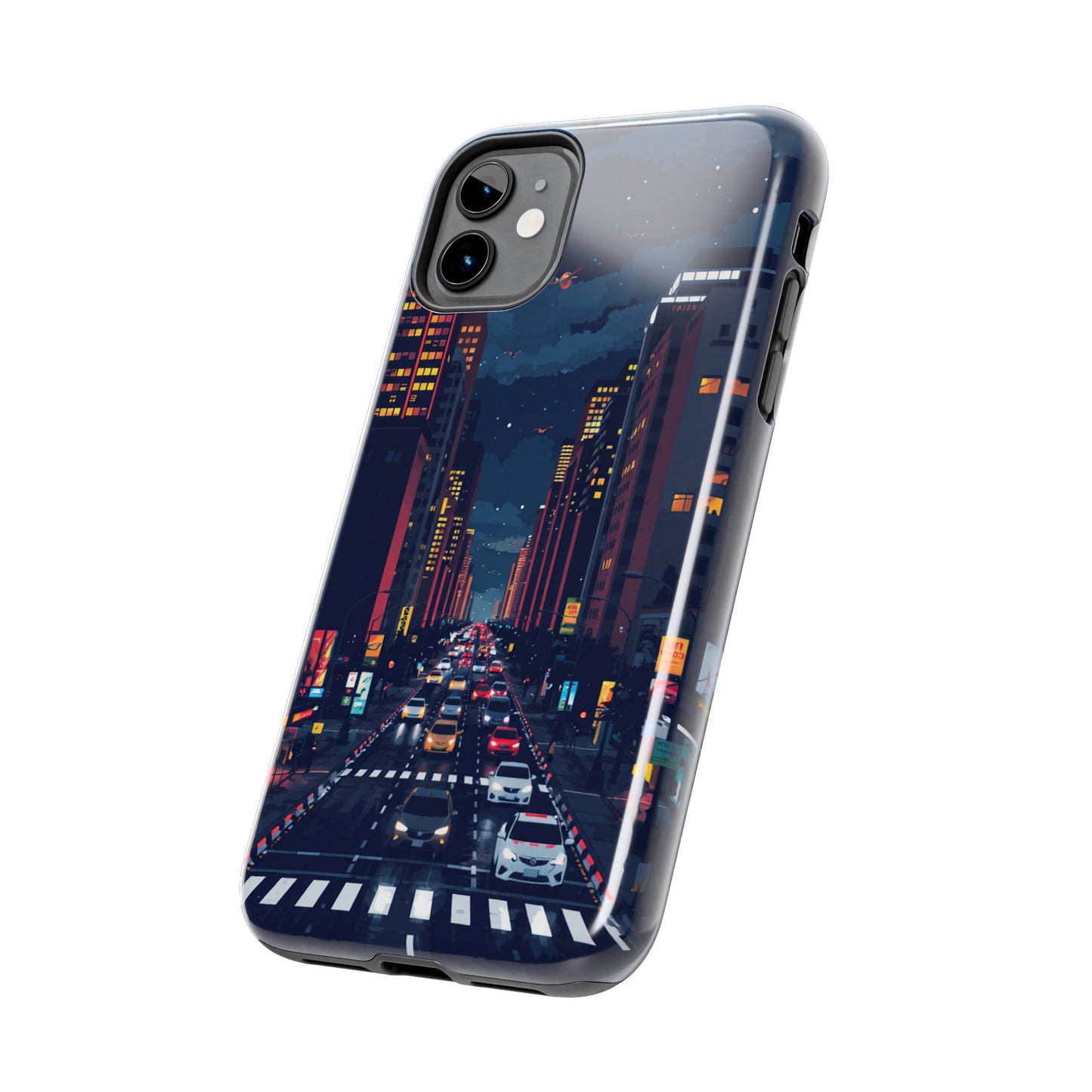 Urban Nightlife Tough Phone Case - Durable & Stylish Protection