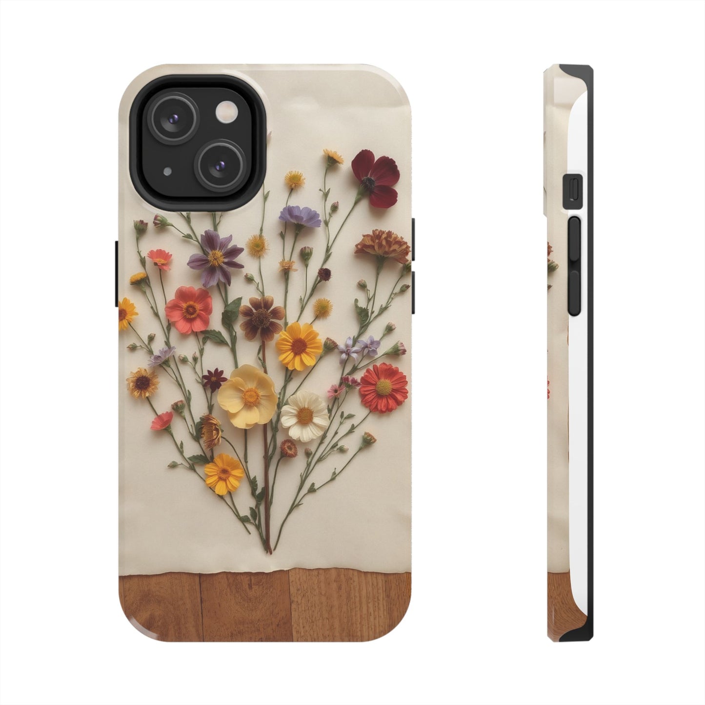 Floral Tough Phone Case - Durable Protection with Nature-Inspired Design