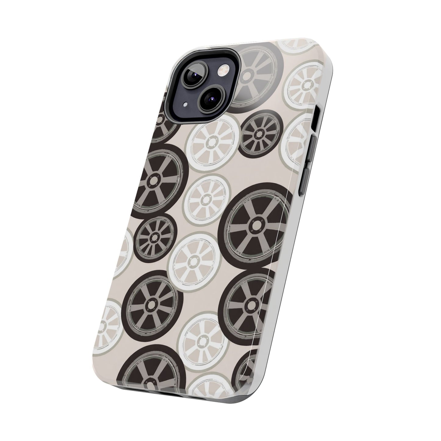 Racing Wheel Design Tough Phone Case – Durable Protection for Automotive Enthusiasts