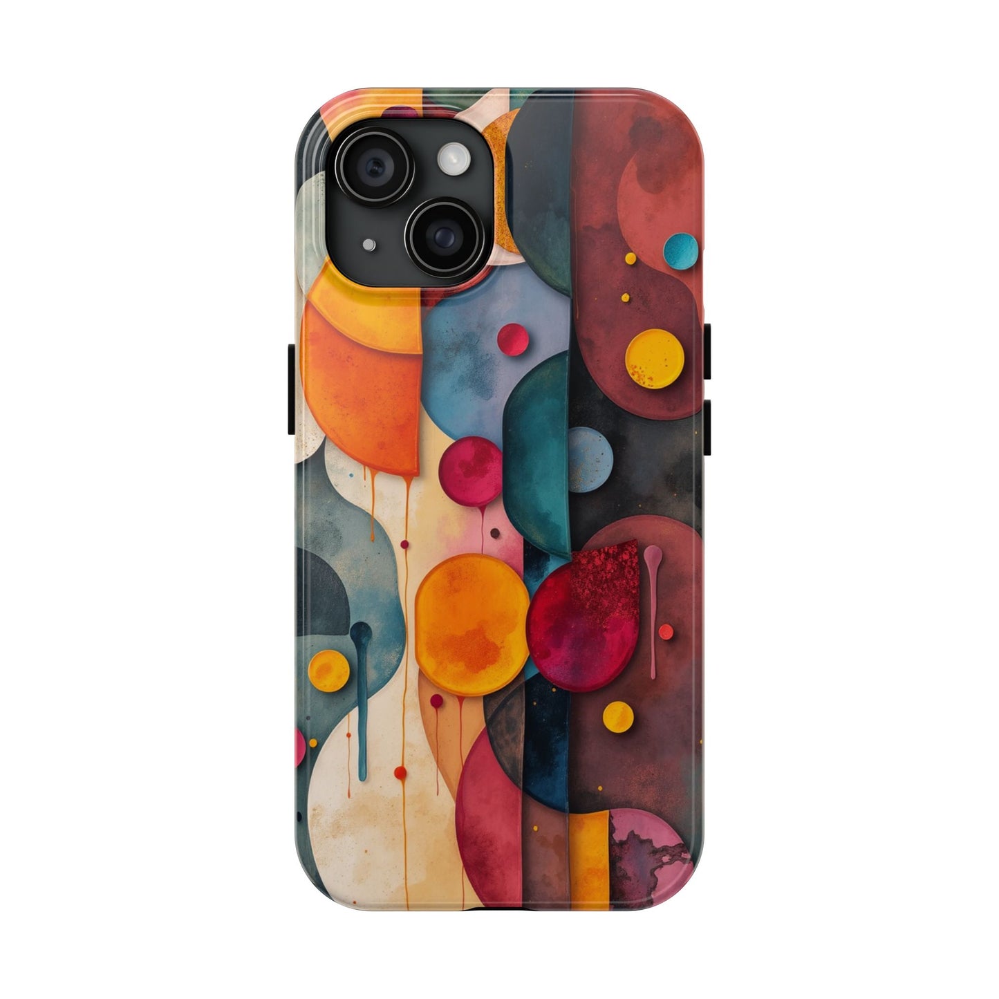 Artistic Tough Phone Cases - Colorful Abstract Design for Trendy Protection - for iPhone
