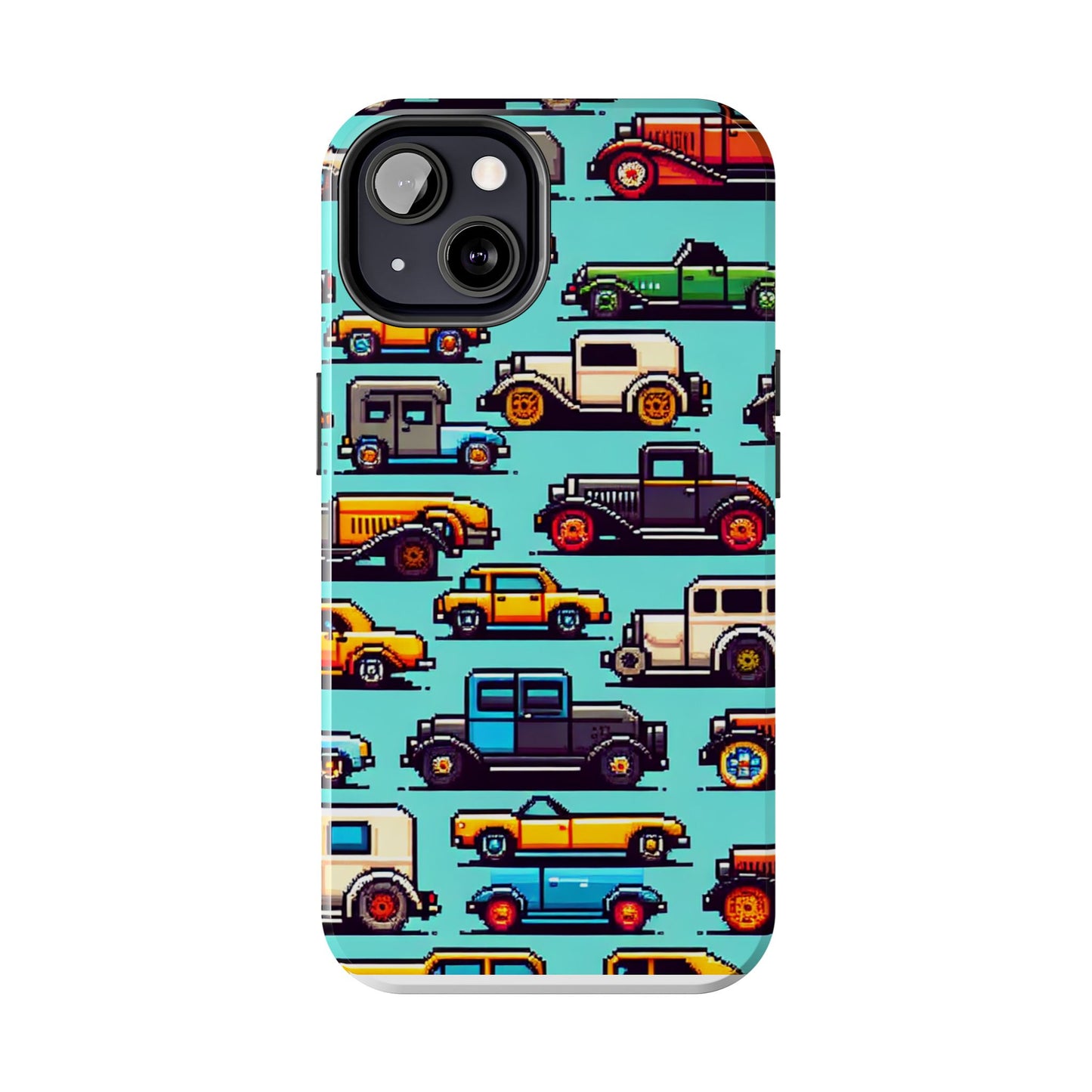 Retro Car Pixel Art Tough Phone Case - Durable & Stylish Protection - for iPhone