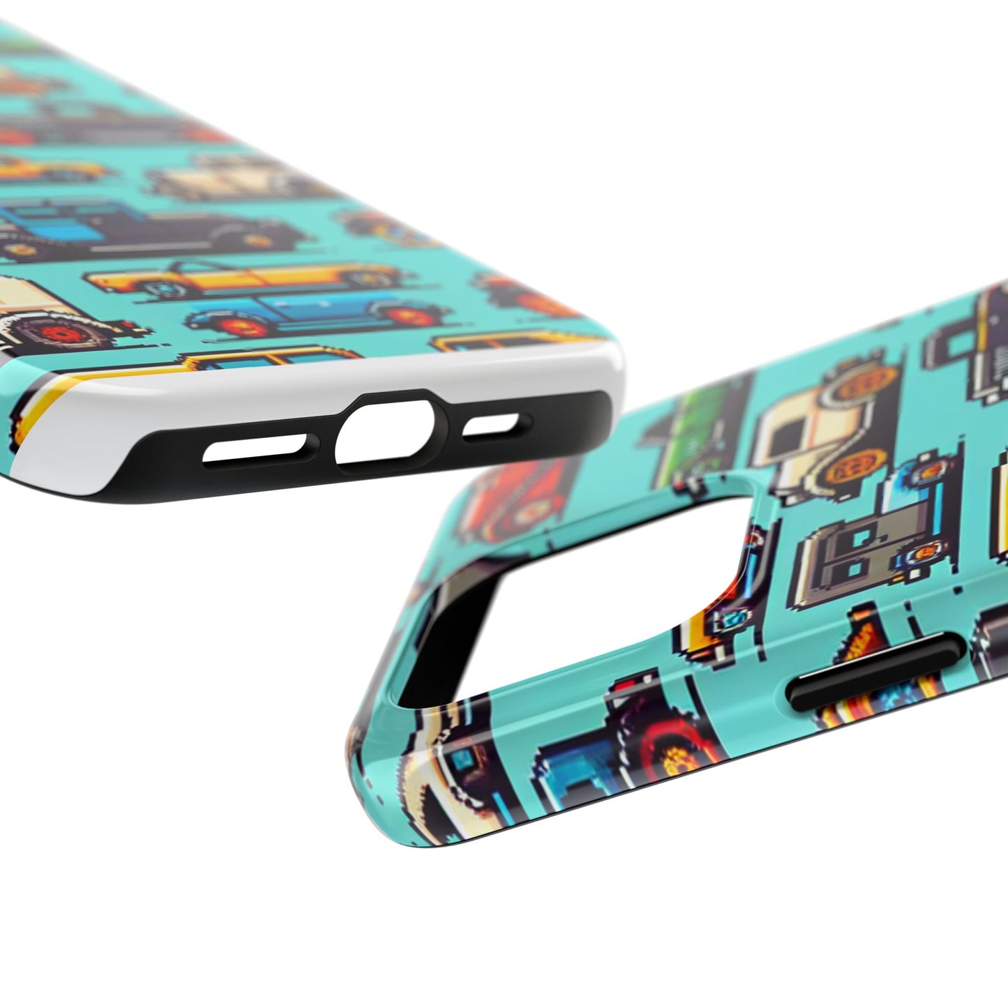 Retro Car Pixel Art Tough Phone Case - Durable & Stylish Protection - for iPhone