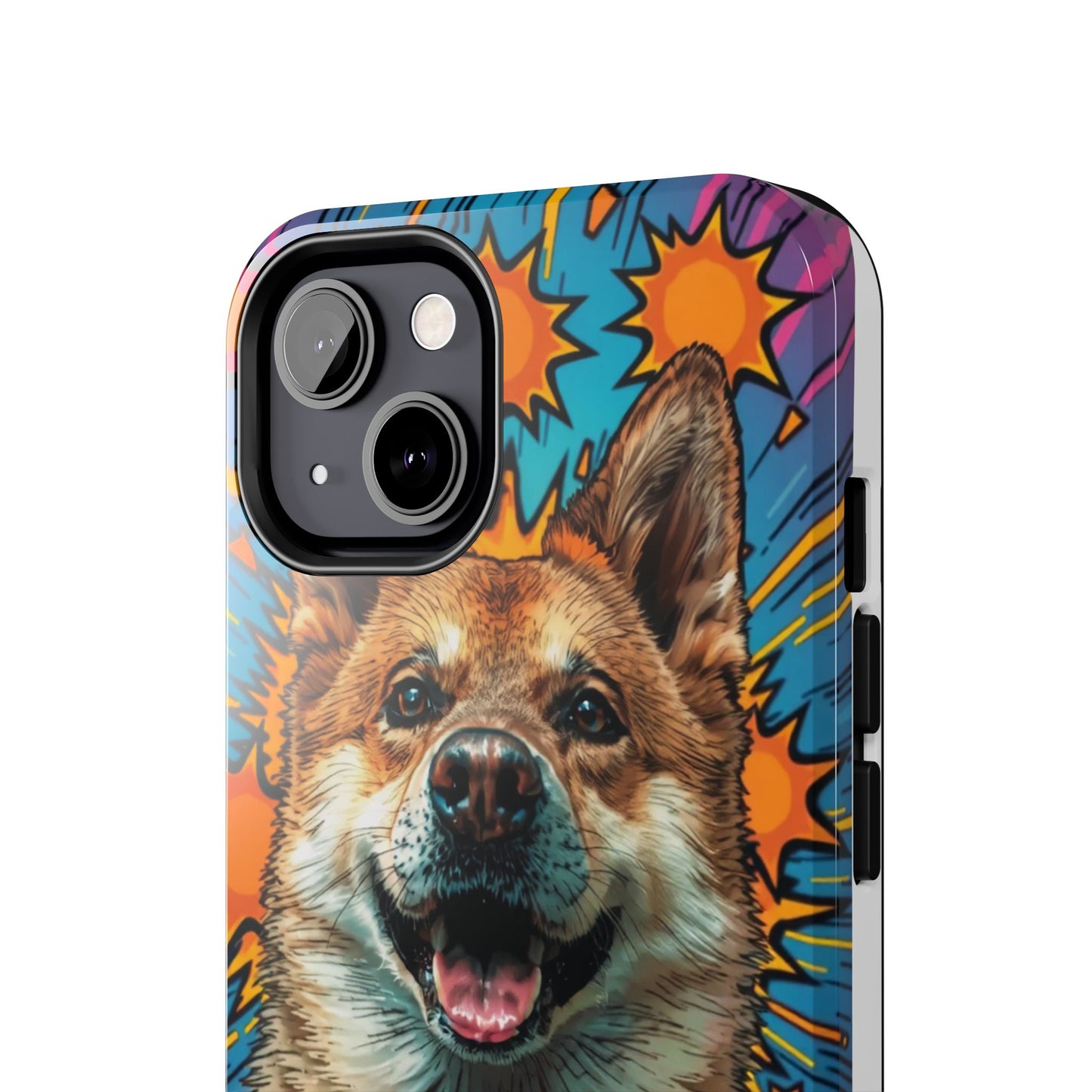 Vibrant Corgi Tough Phone Case - Fun Design for Pet Lovers