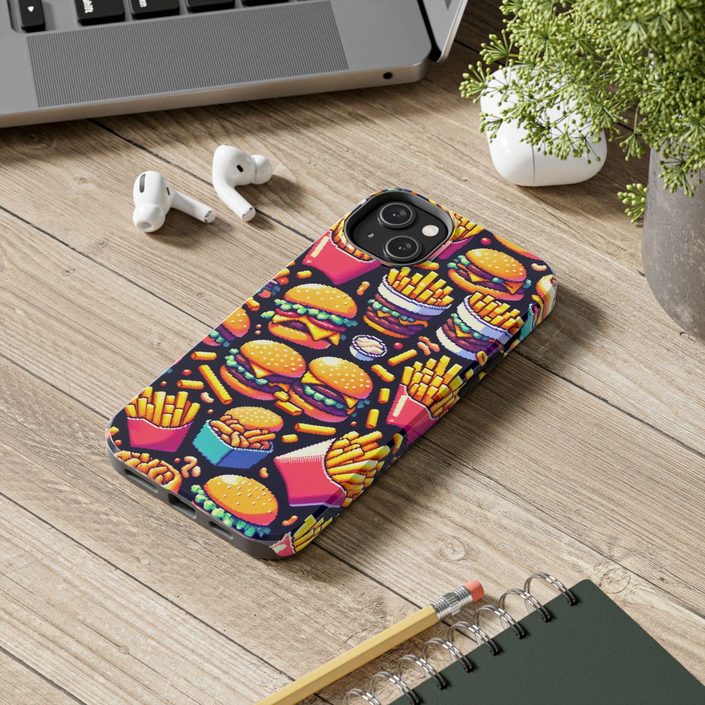 Retro Fast Food Phone Case - Tough and Durable - for iPhone