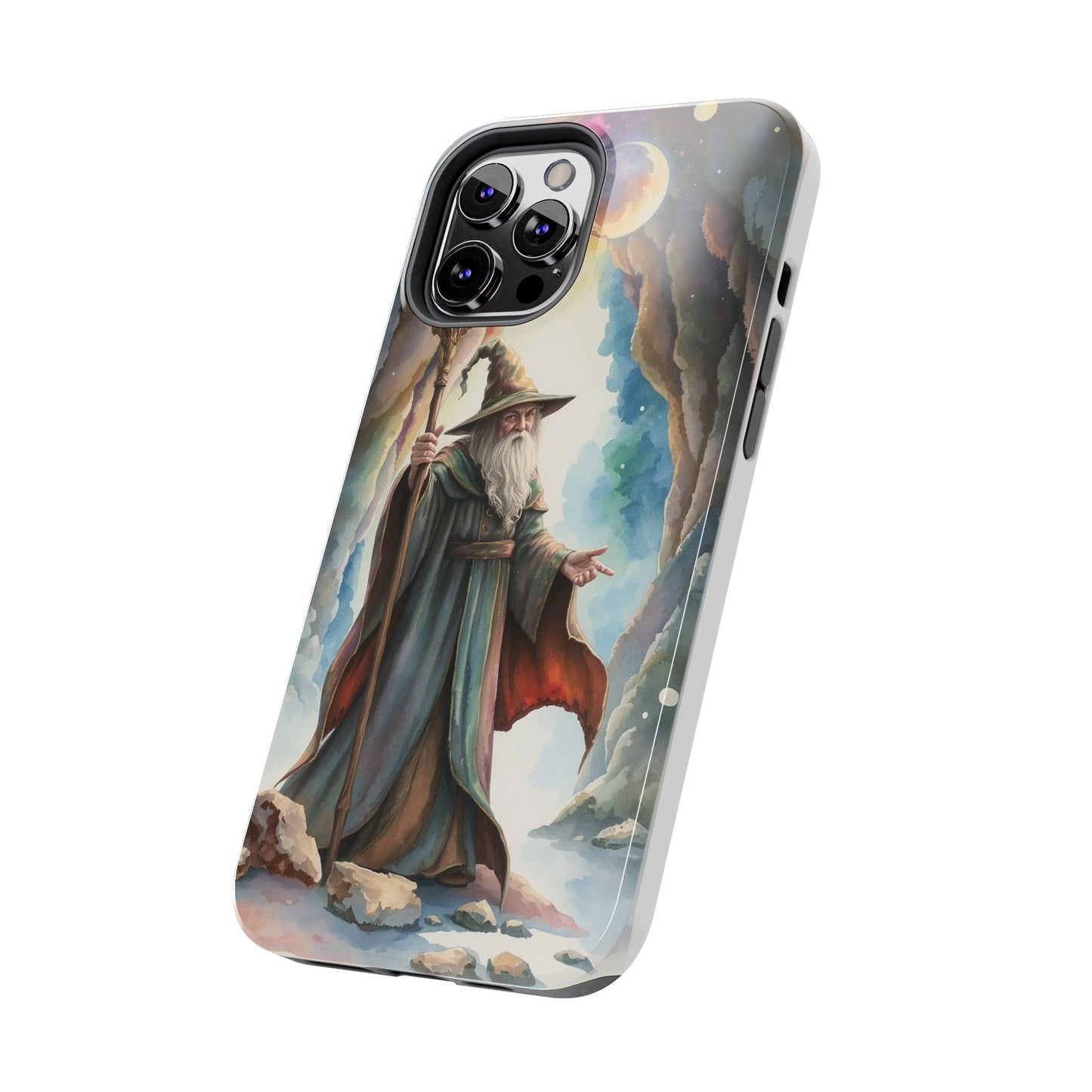 Magical Wizard Phone Case - Tough, Durable Phone Cover for Fantasy Lovers, Geek Gift, Unique Design, Celestial Phone Accessory