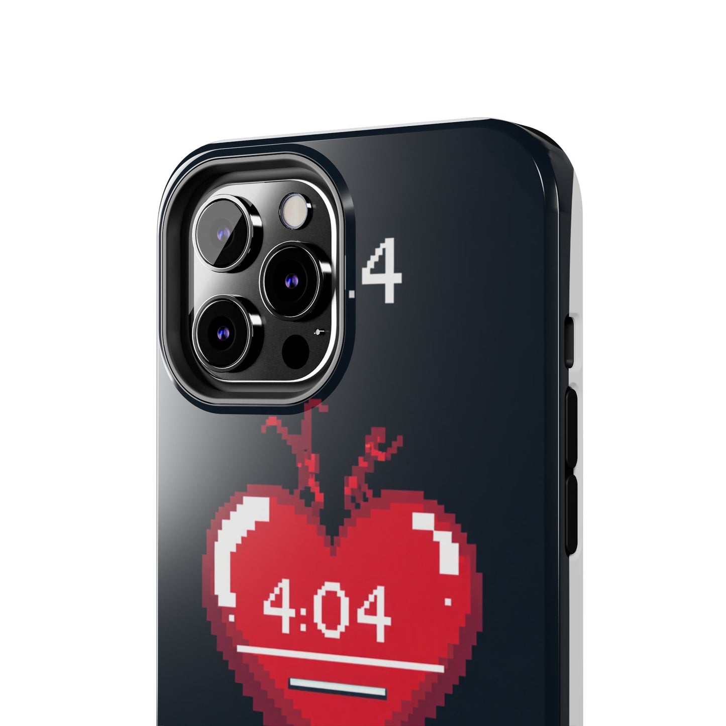 Vintage Pixel Heart Tough Phone Case - "404 Love Not Found" Design