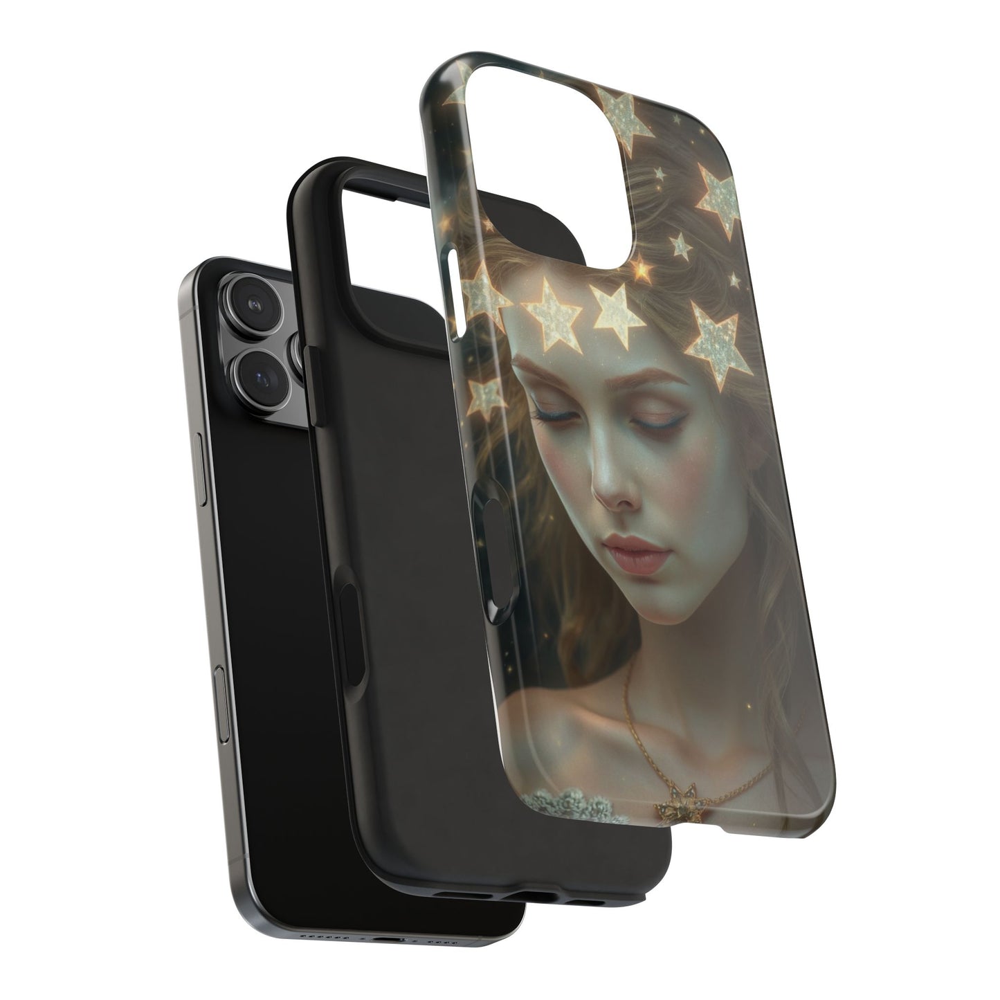 Celestial Dream Tough Phone Case - Artistic Starry Design for Style Enthusiasts