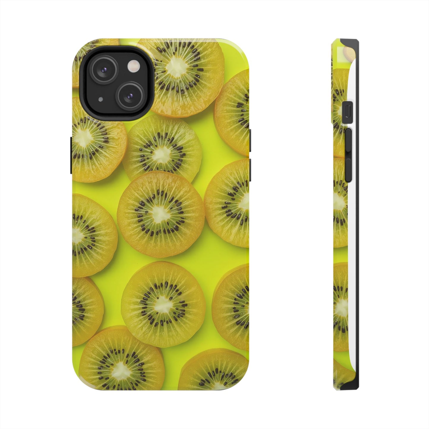 Vibrant Kiwi Tough Phone Case - Bright Yellow Design for Fruit Lovers