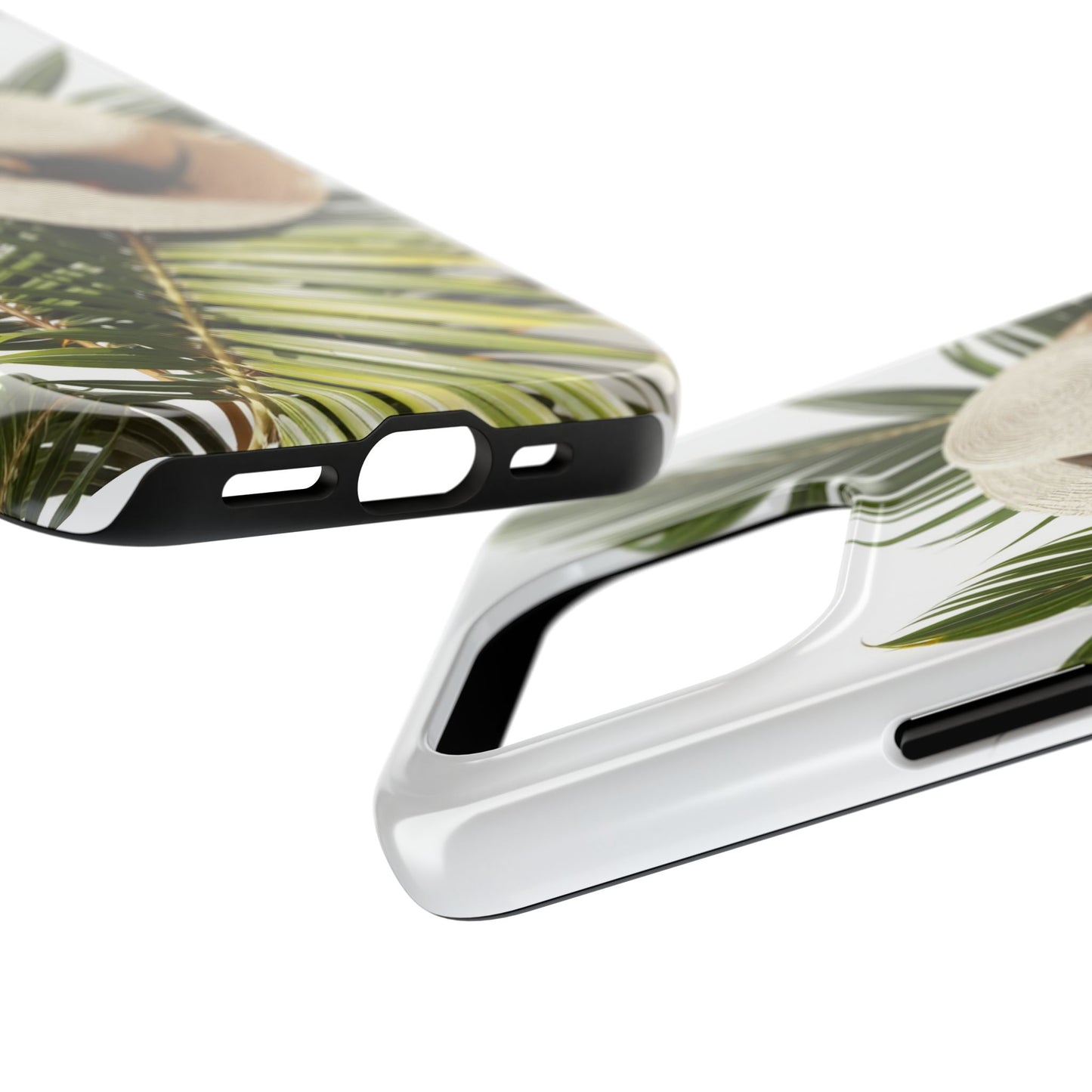 Tropical Phone Case - Summer Vibes with Hat & Sunglasses Design