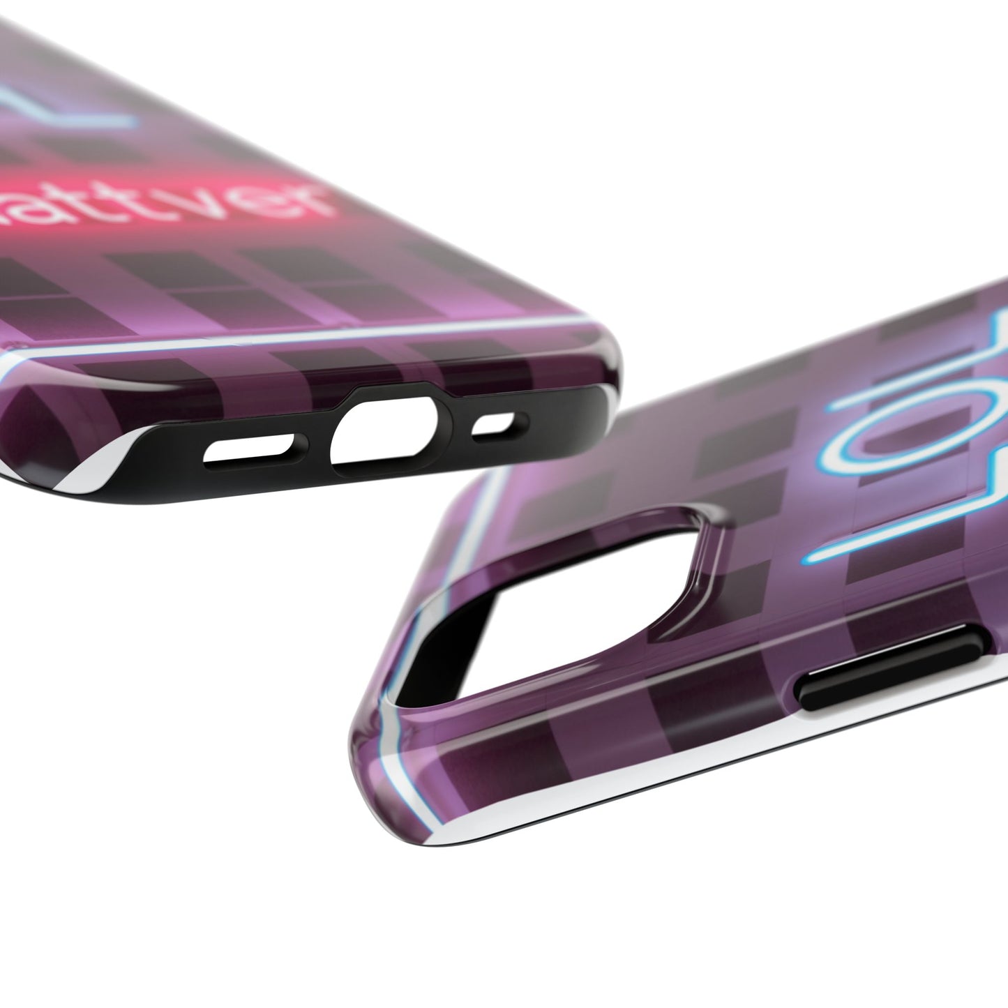 Neon Vibe Tough Phone Case - 'LOL Whatevr' Design for Trendsetters