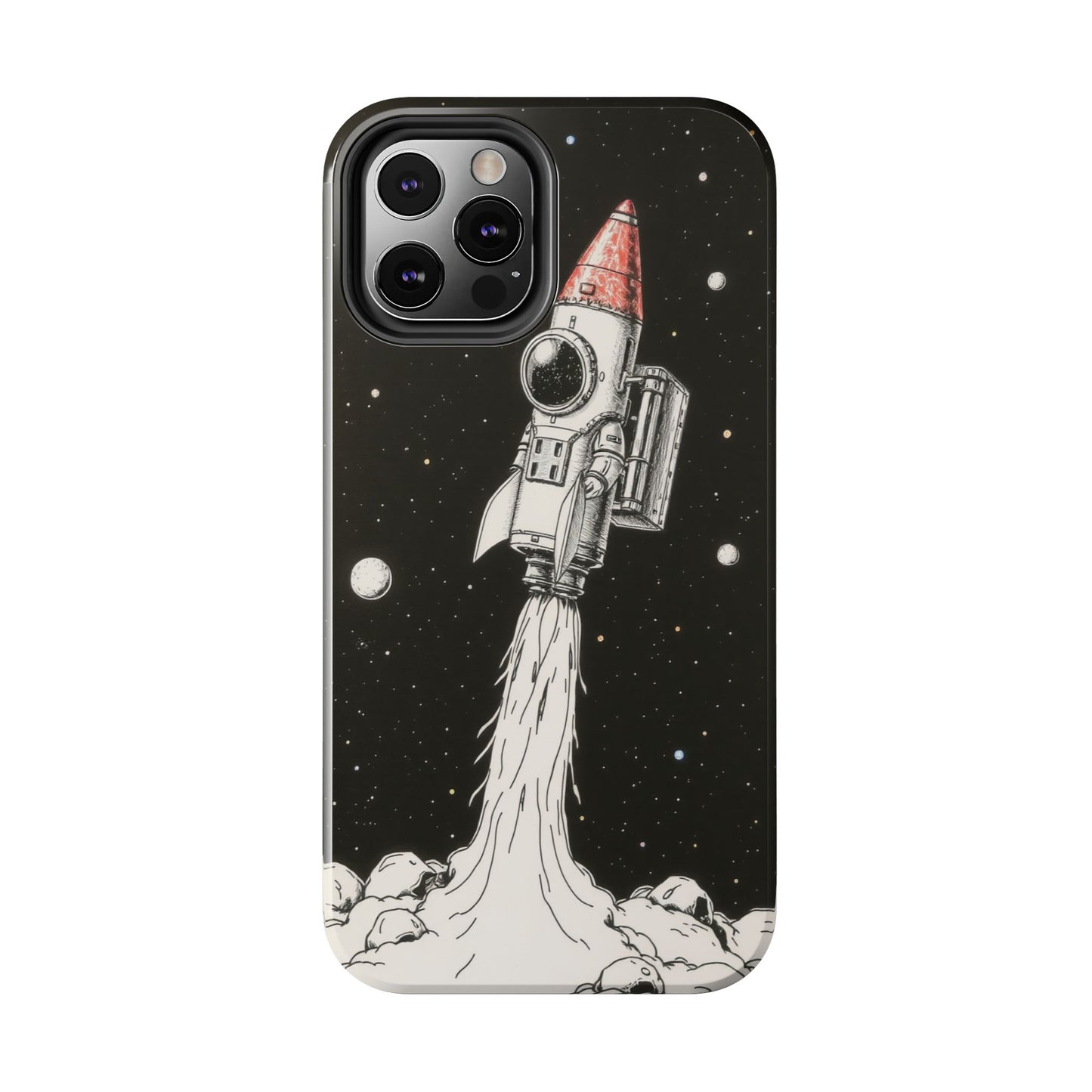 Cool Tough Phone Case for iPhone - Astro-Rocket Bond