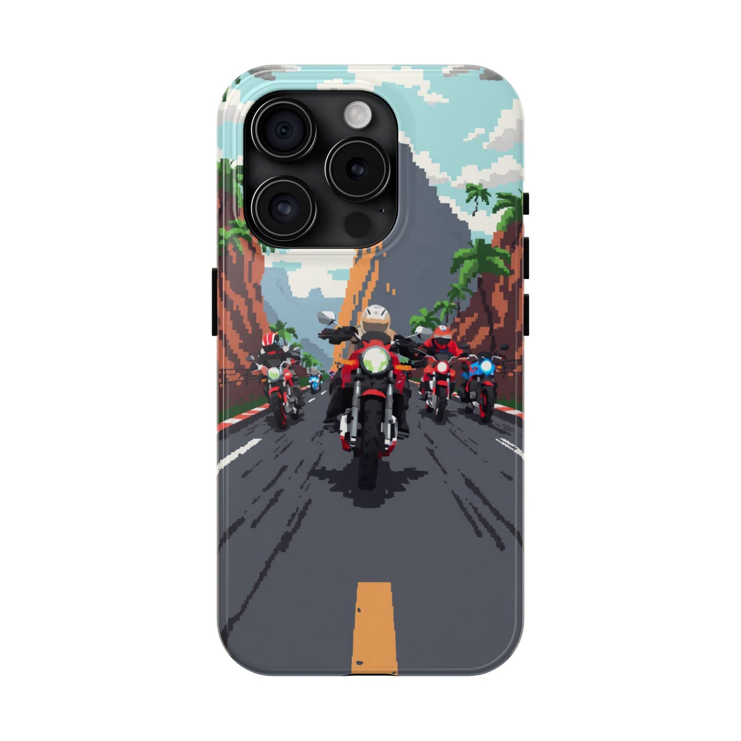 Retro Biker Tough Phone Case - Perfect for Motorcycle Lovers