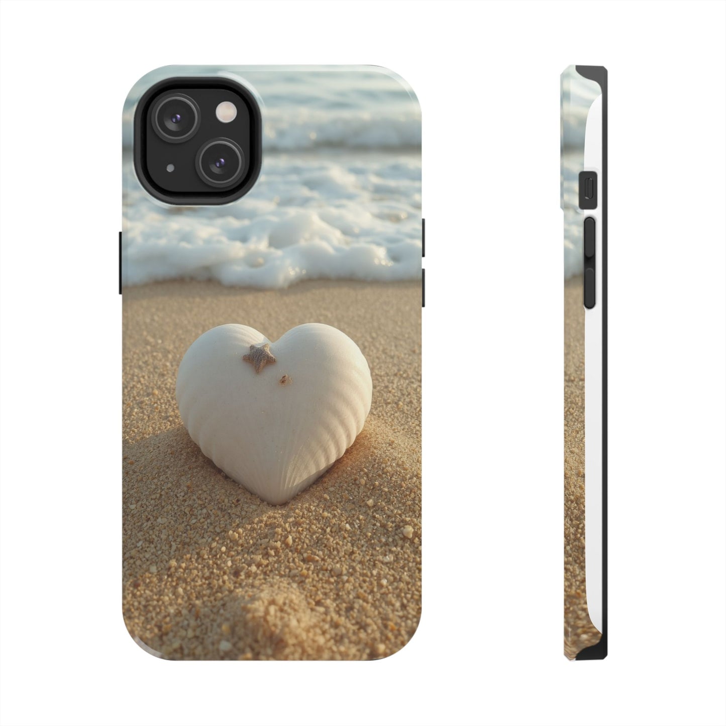 Heart Seashell Tough Phone Case for iPhone
