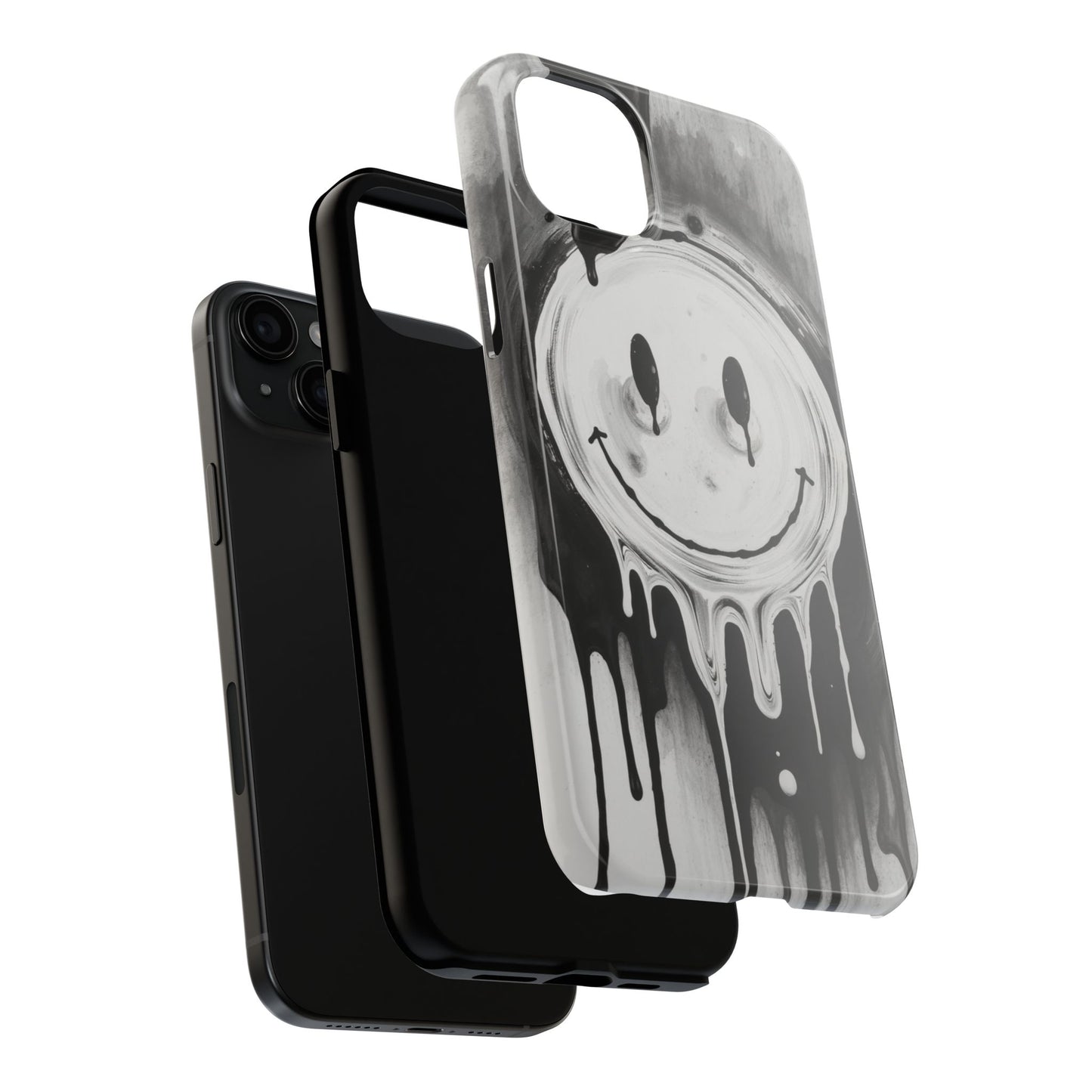 Dripping Smiley Tough Phone Case - Stylish & Durable Protection