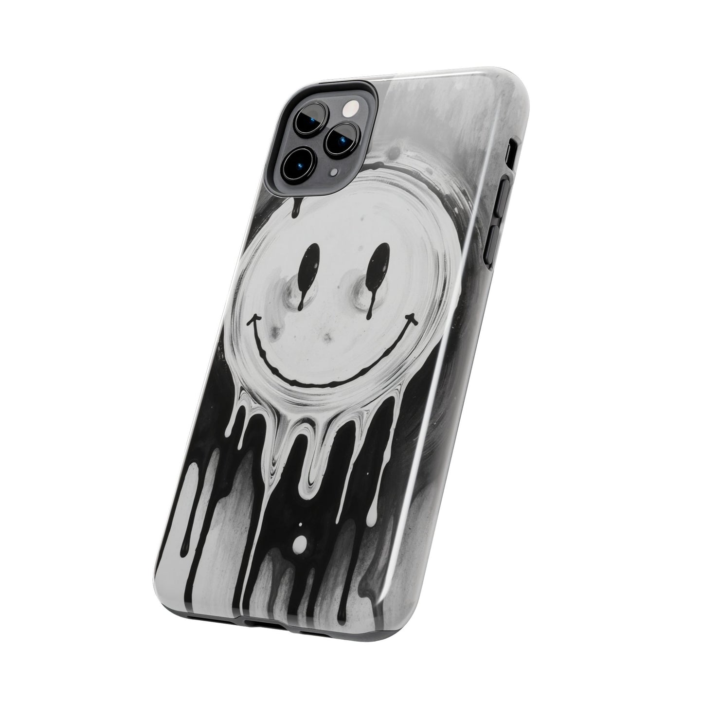 Dripping Smiley Tough Phone Case - Stylish & Durable Protection