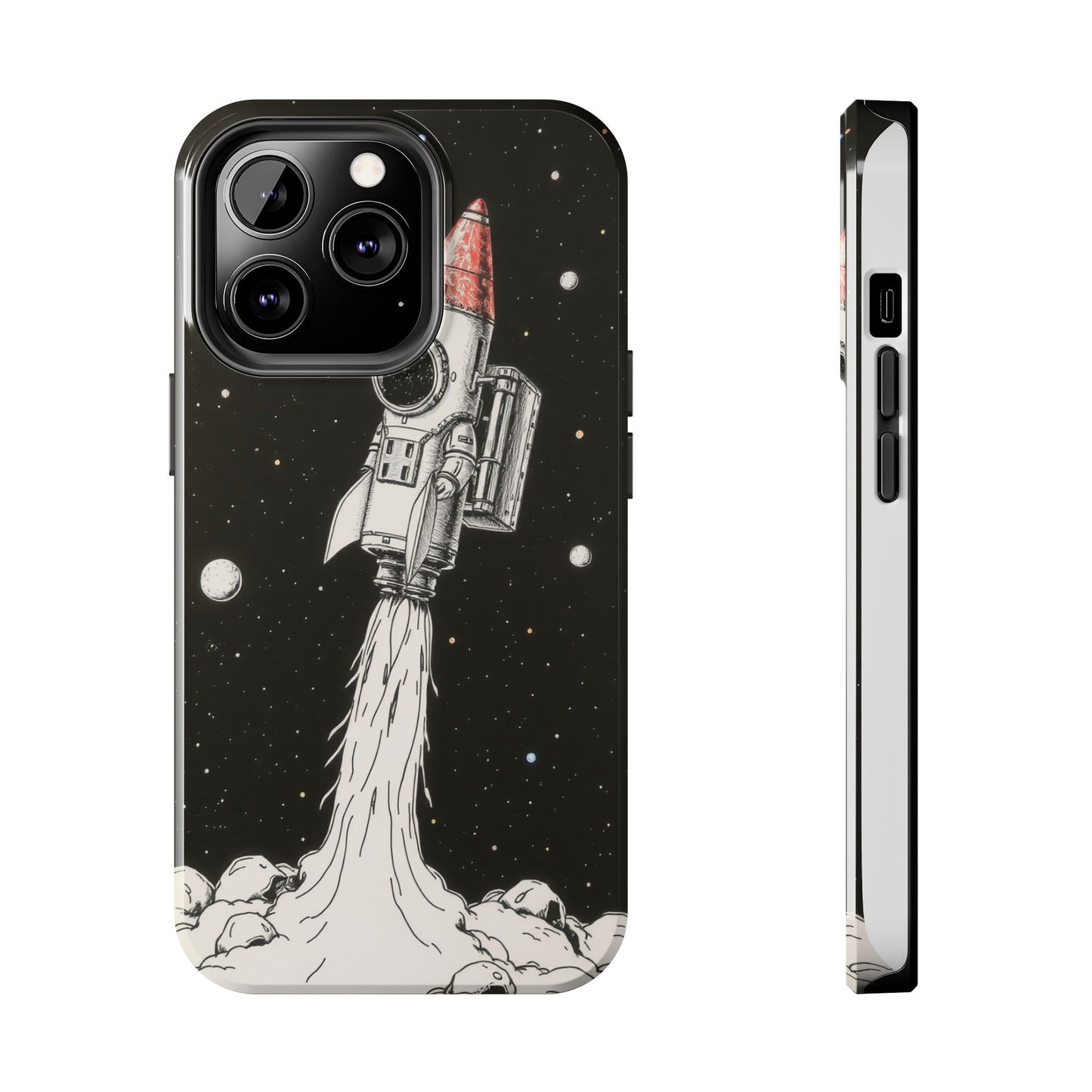 Cool Tough Phone Case for iPhone - Astro-Rocket Bond
