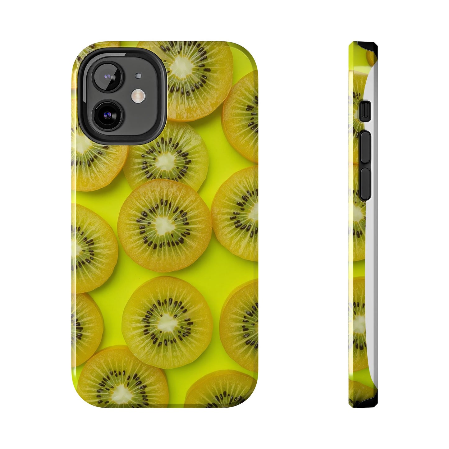 Vibrant Kiwi Tough Phone Case - Bright Yellow Design for Fruit Lovers