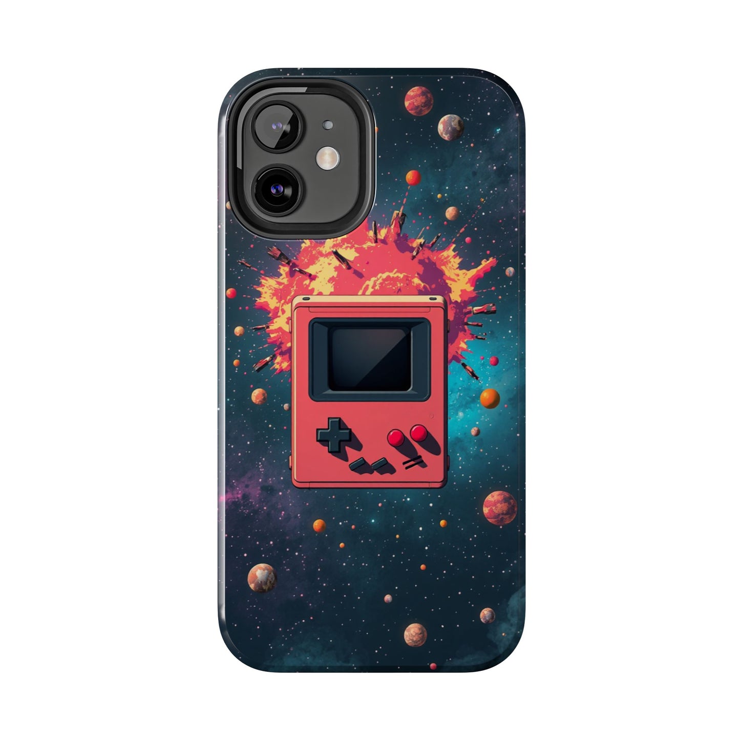 Retro Gaming Tough Phone Case - Space Adventure Design