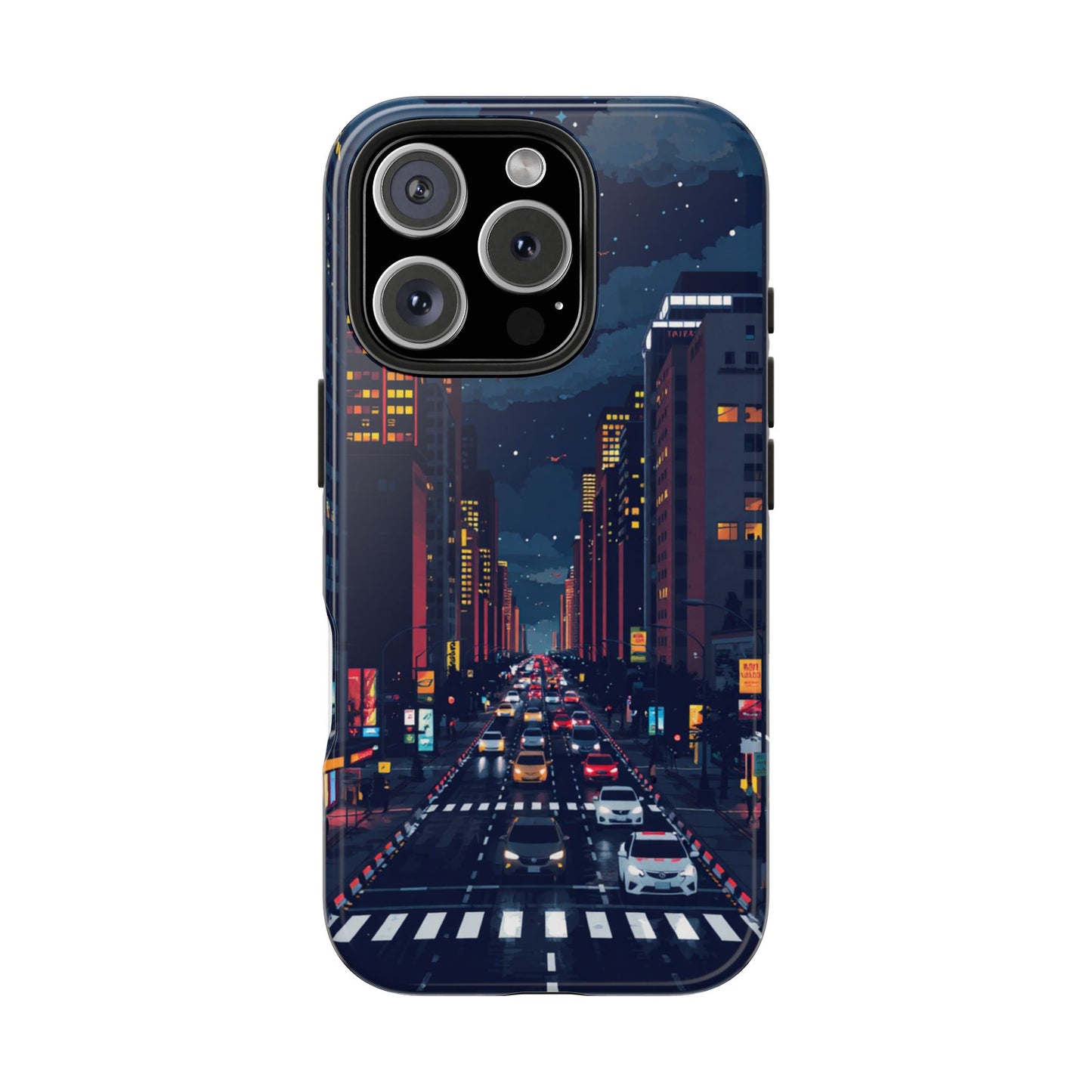 Urban Nightlife Tough Phone Case - Durable & Stylish Protection