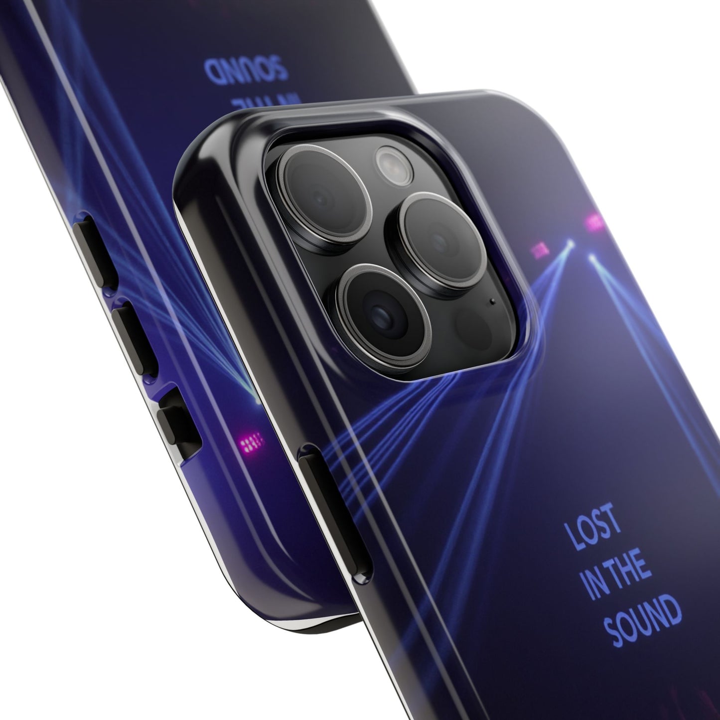Vibrant Tough Phone Case - 'Lost in the Sound' Design for Music Lovers
