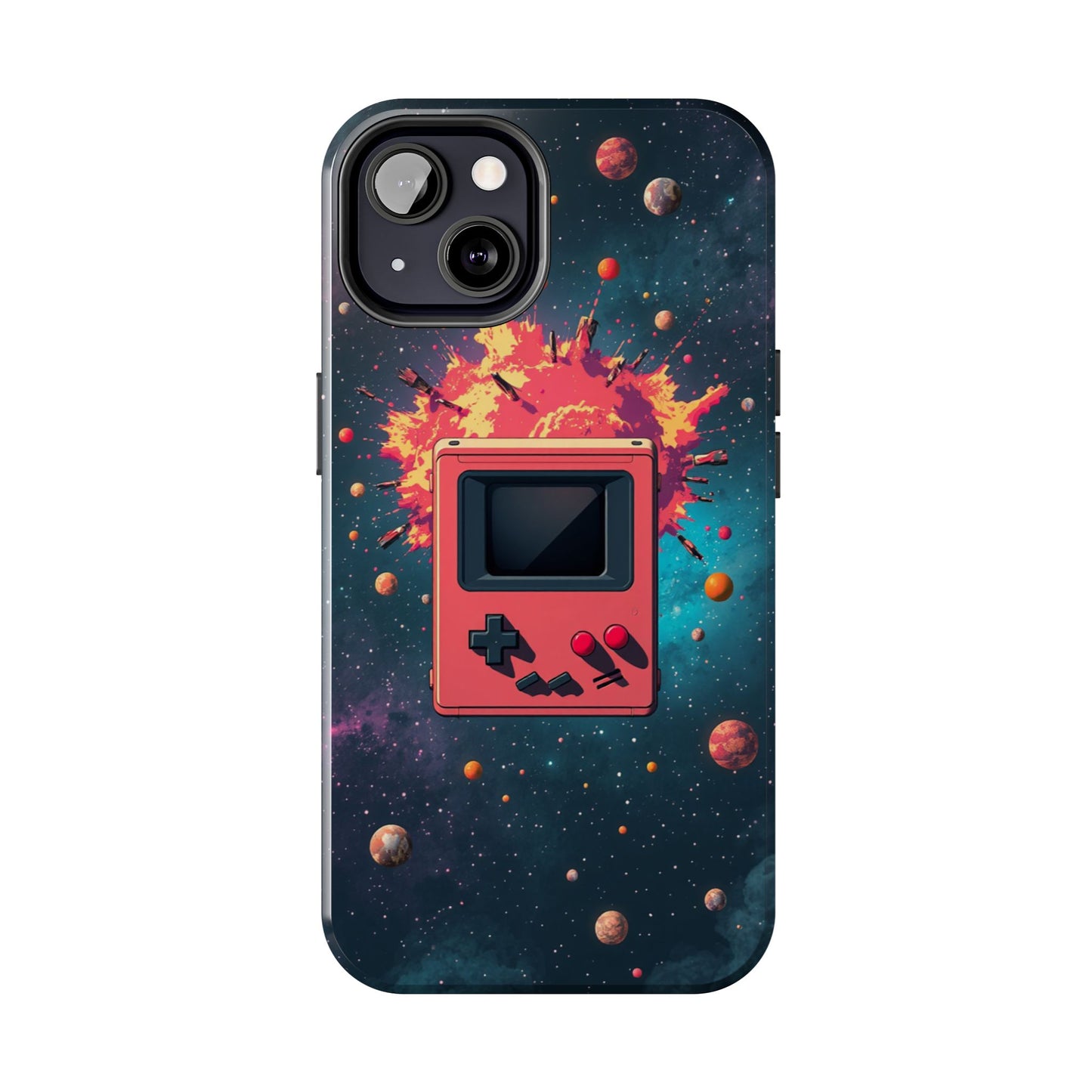 Retro Gaming Tough Phone Case - Space Adventure Design