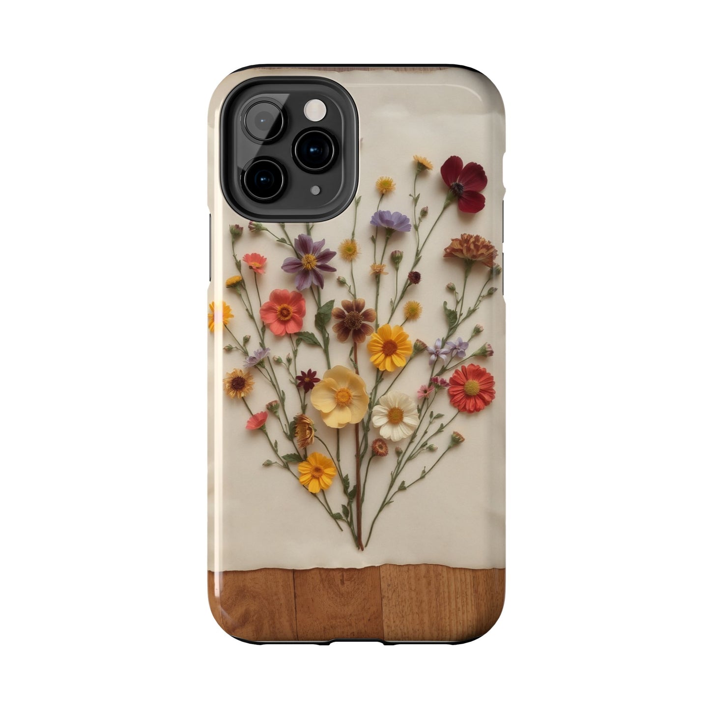 Floral Tough Phone Case - Durable Protection with Nature-Inspired Design