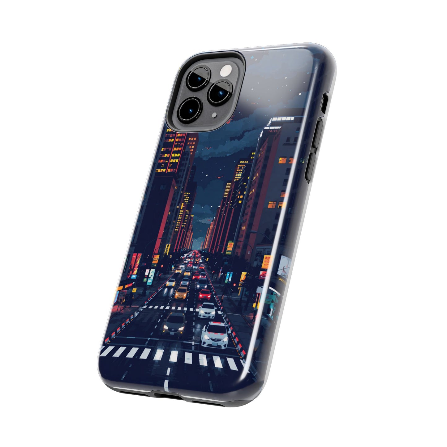Urban Nightlife Tough Phone Case - Durable & Stylish Protection
