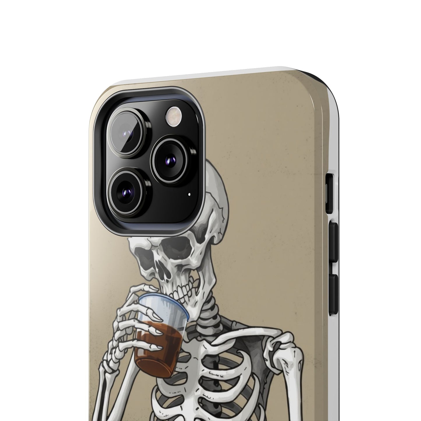 Funny Skeleton Phone Case - 'Same Soul, Different Day' Tough Cover