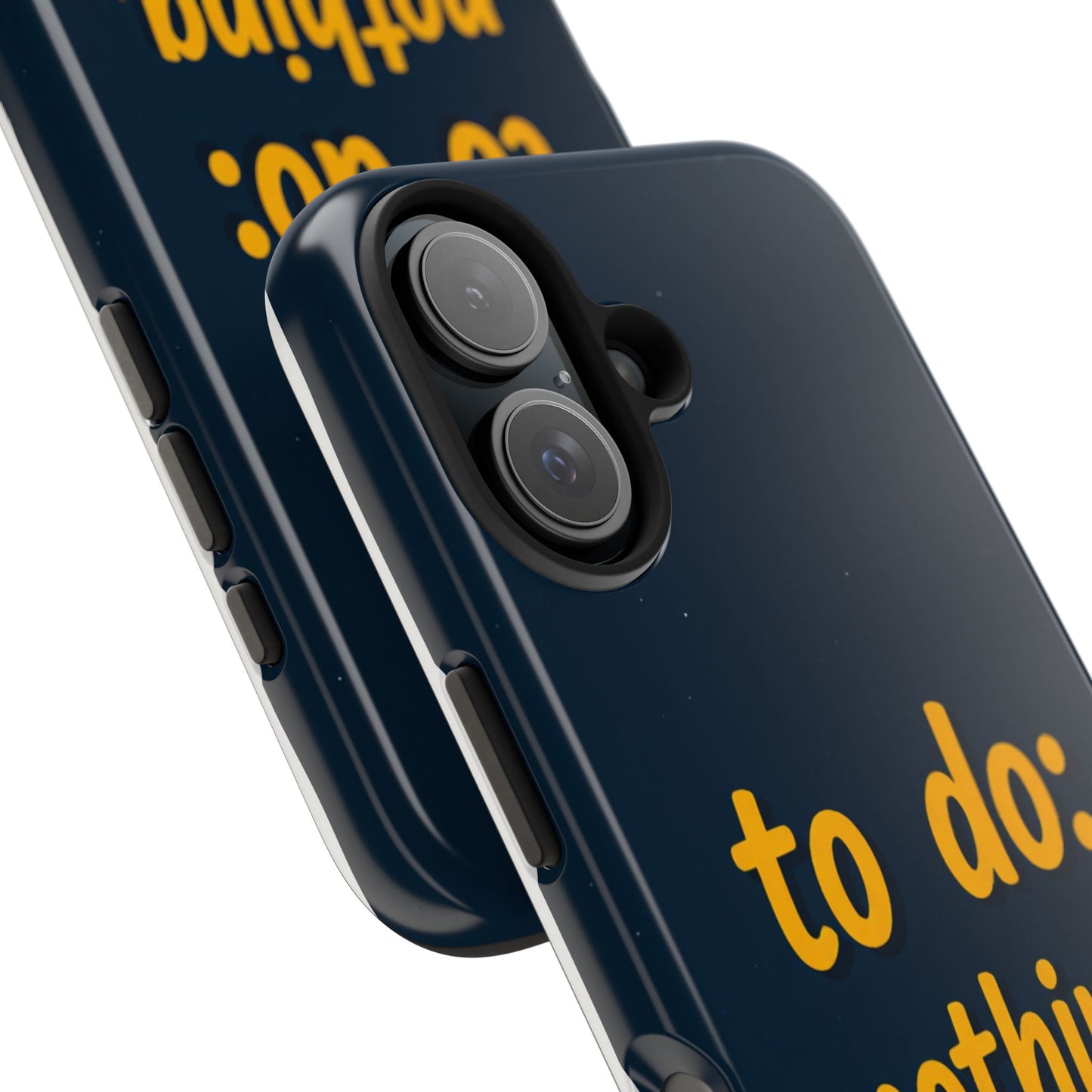 Funny Tough Phone Case - To Do: Nothing | Unique Gift for College Students, Lazy Days, Relaxation Motivation, Minimalist Phone Cover