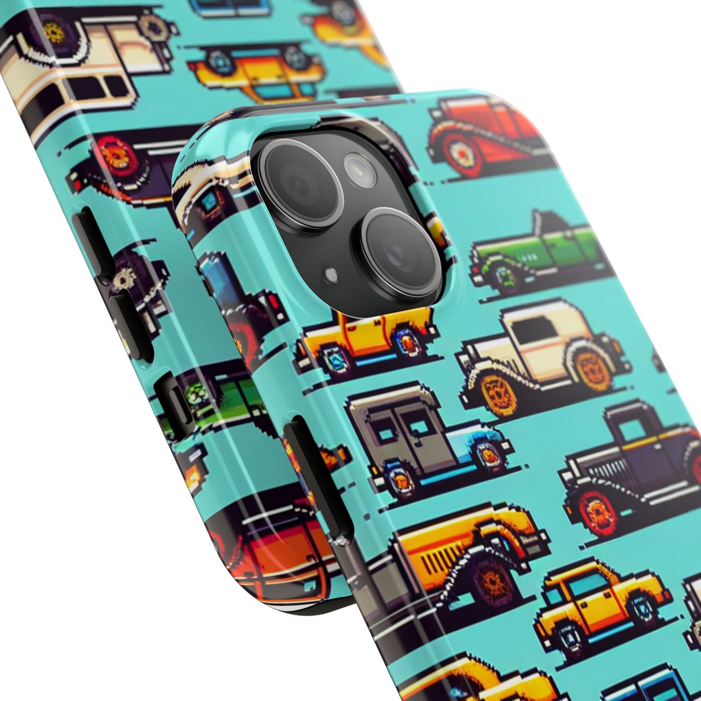 Retro Car Pixel Art Tough Phone Case - Durable & Stylish Protection - for iPhone